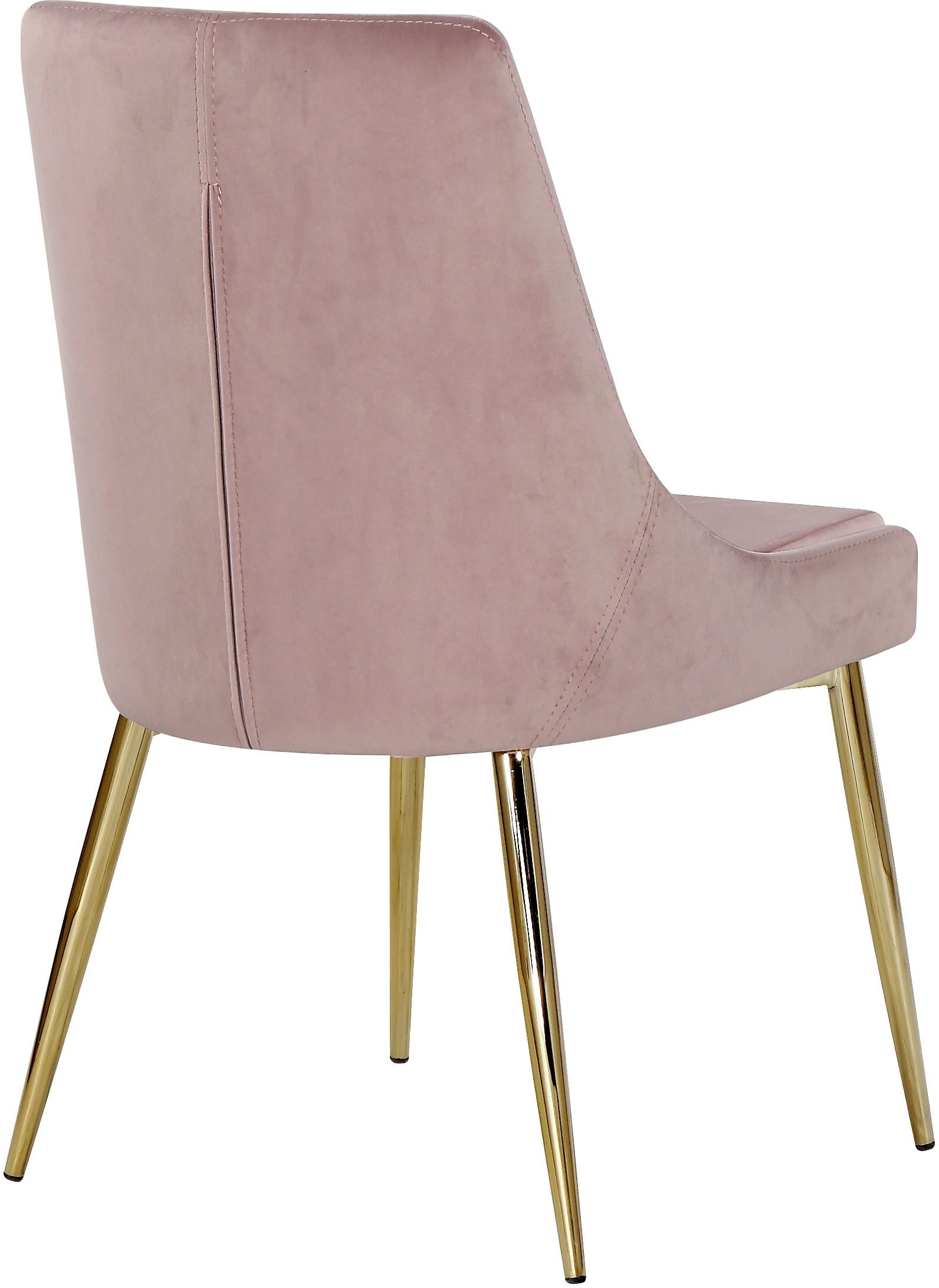 Karina Pink Velvet Dining Chair - Luxury Home Furniture (MI)