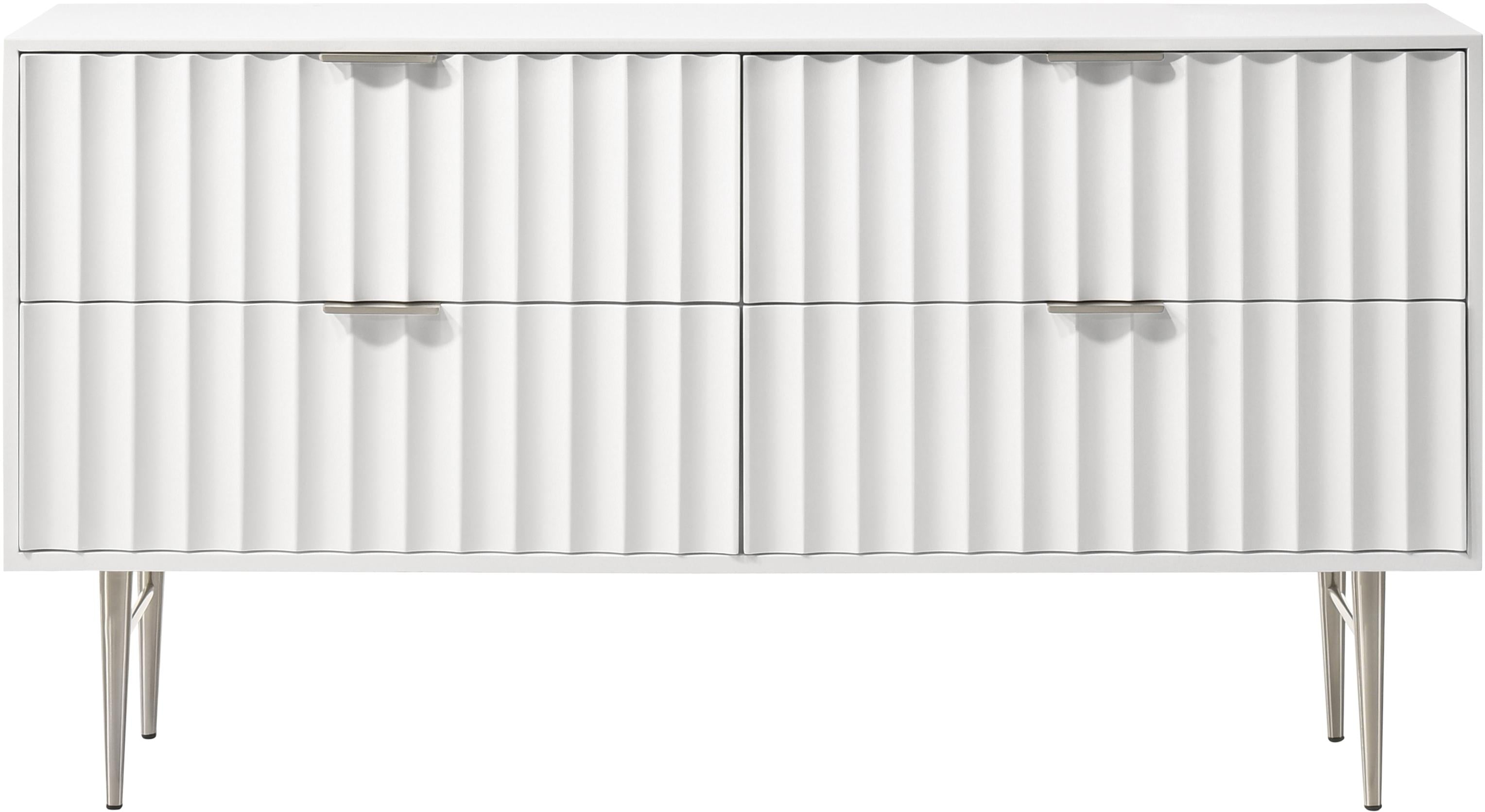 Modernist White Gloss Dresser