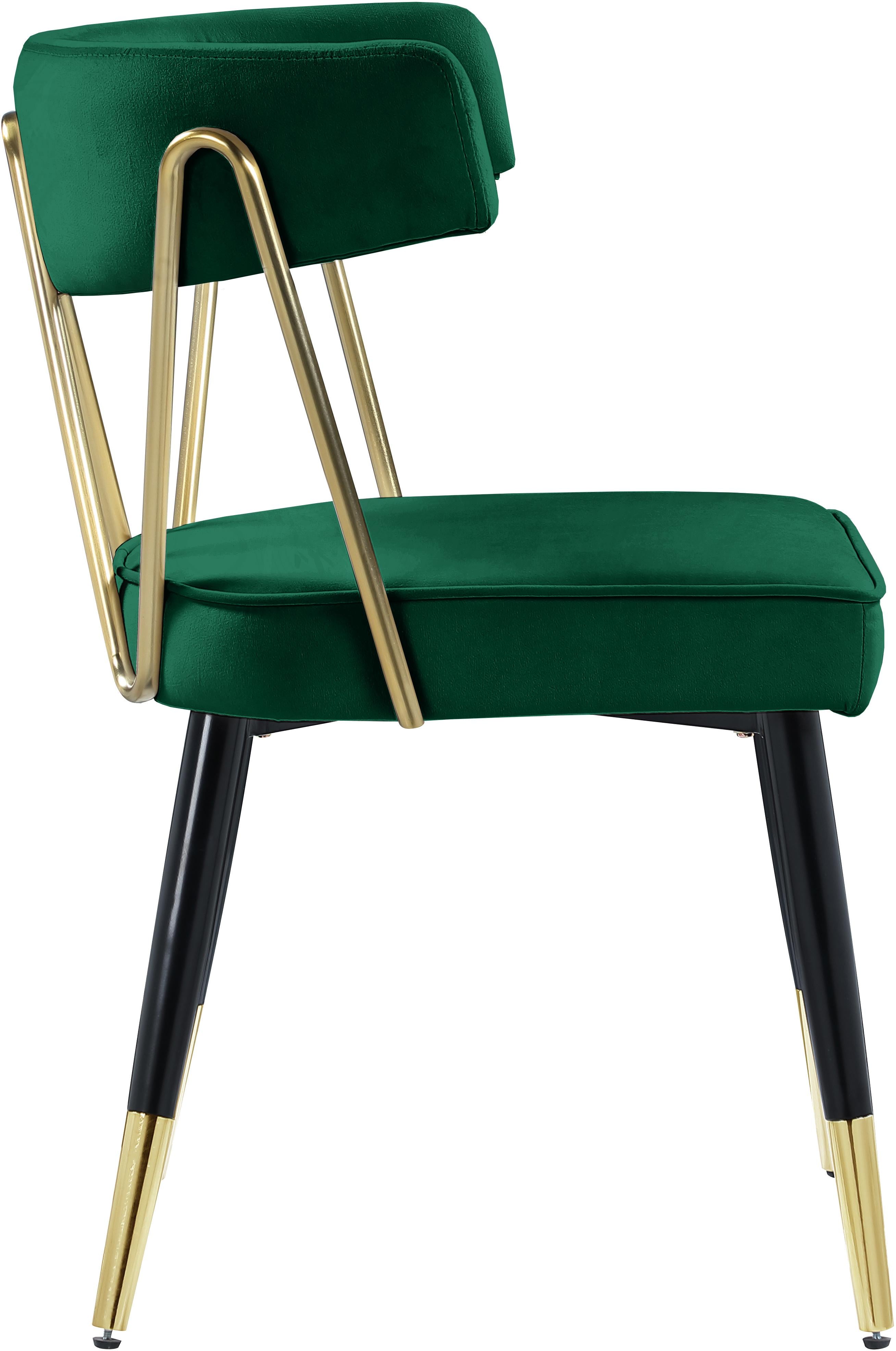 Rheingold Green Velvet Dining Chair - Luxury Home Furniture (MI)