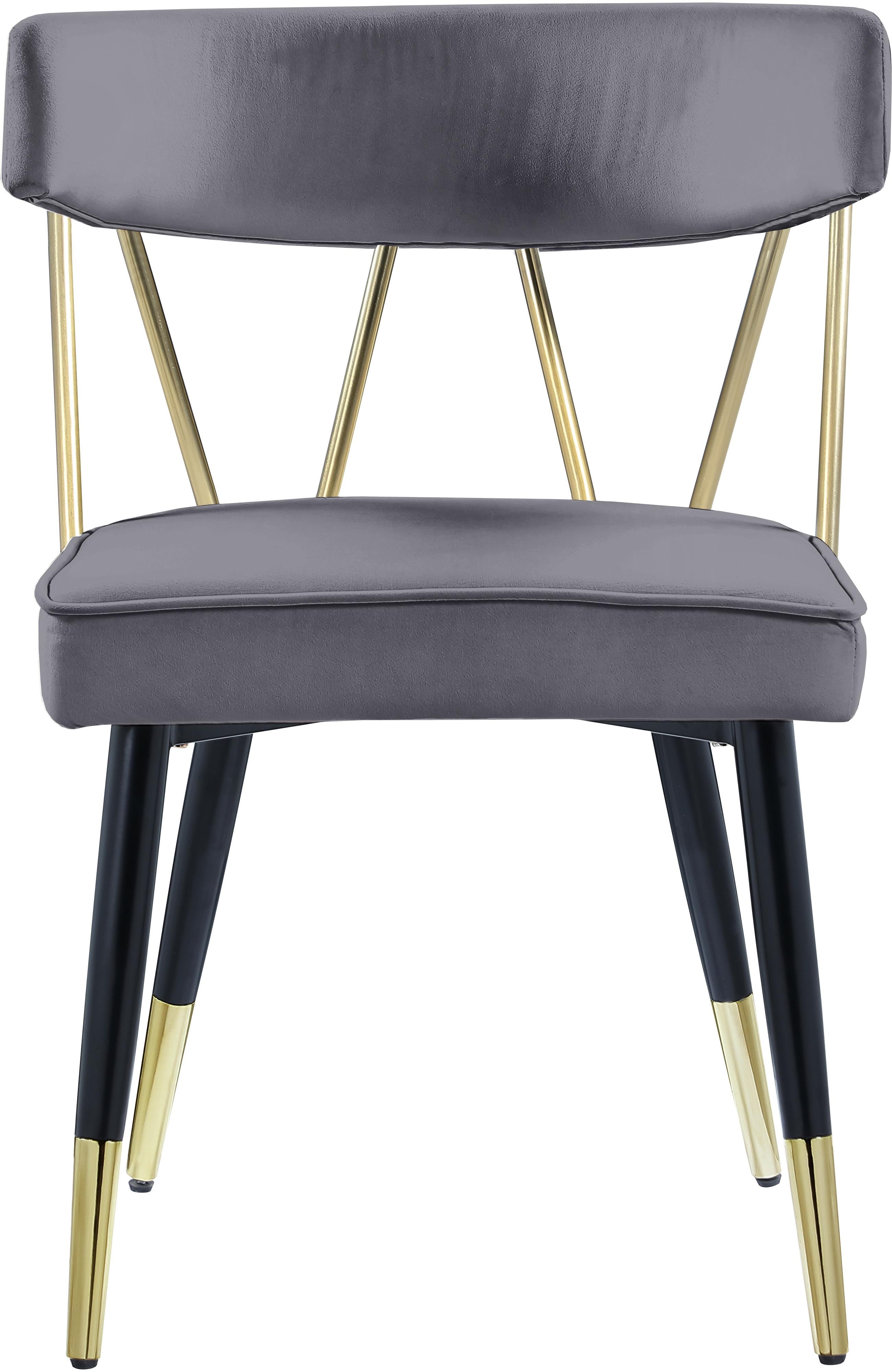 Rheingold Grey Velvet Dining Chair - Luxury Home Furniture (MI)