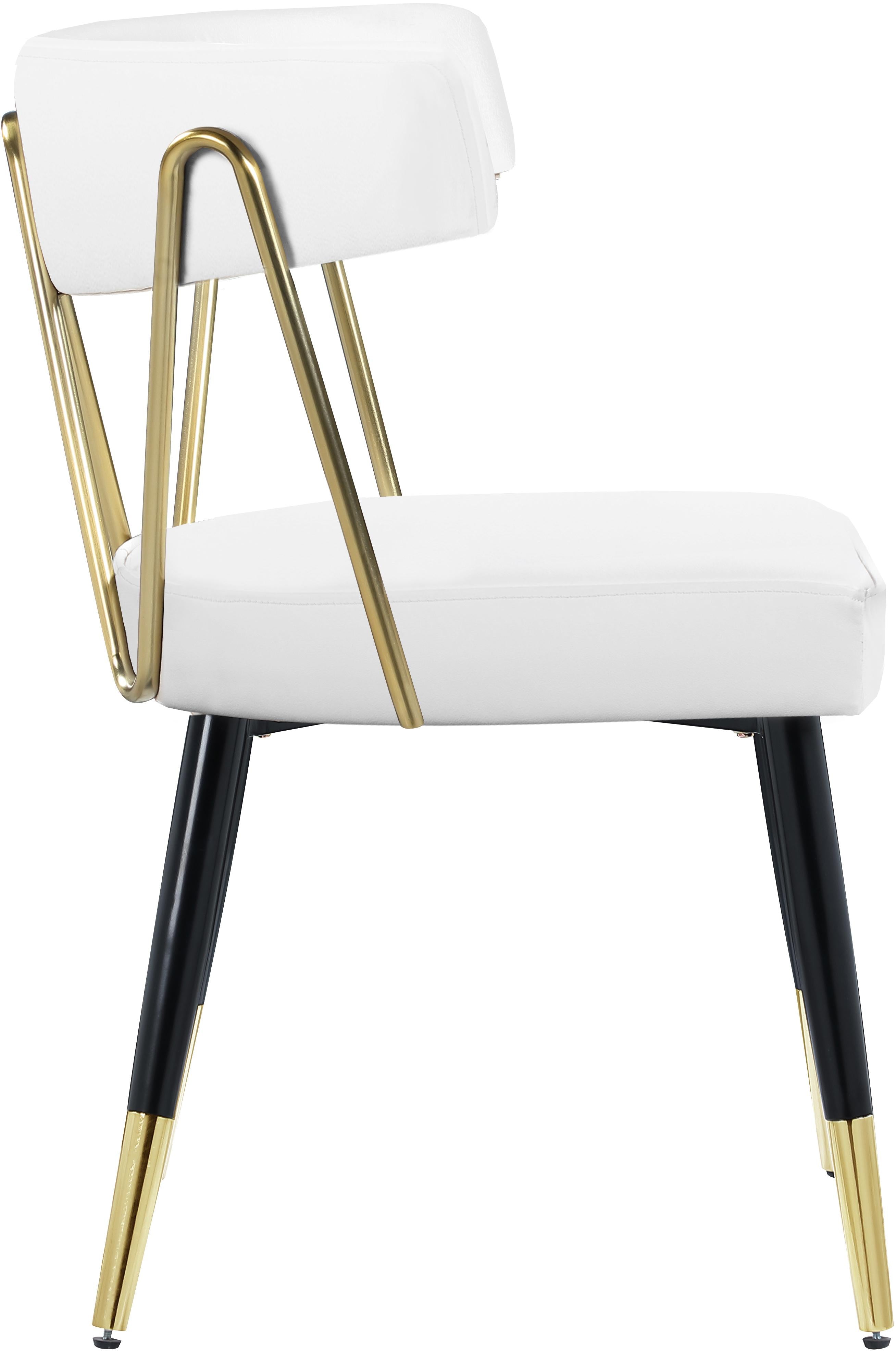 Rheingold White Faux Leather Dining Chair - Luxury Home Furniture (MI)