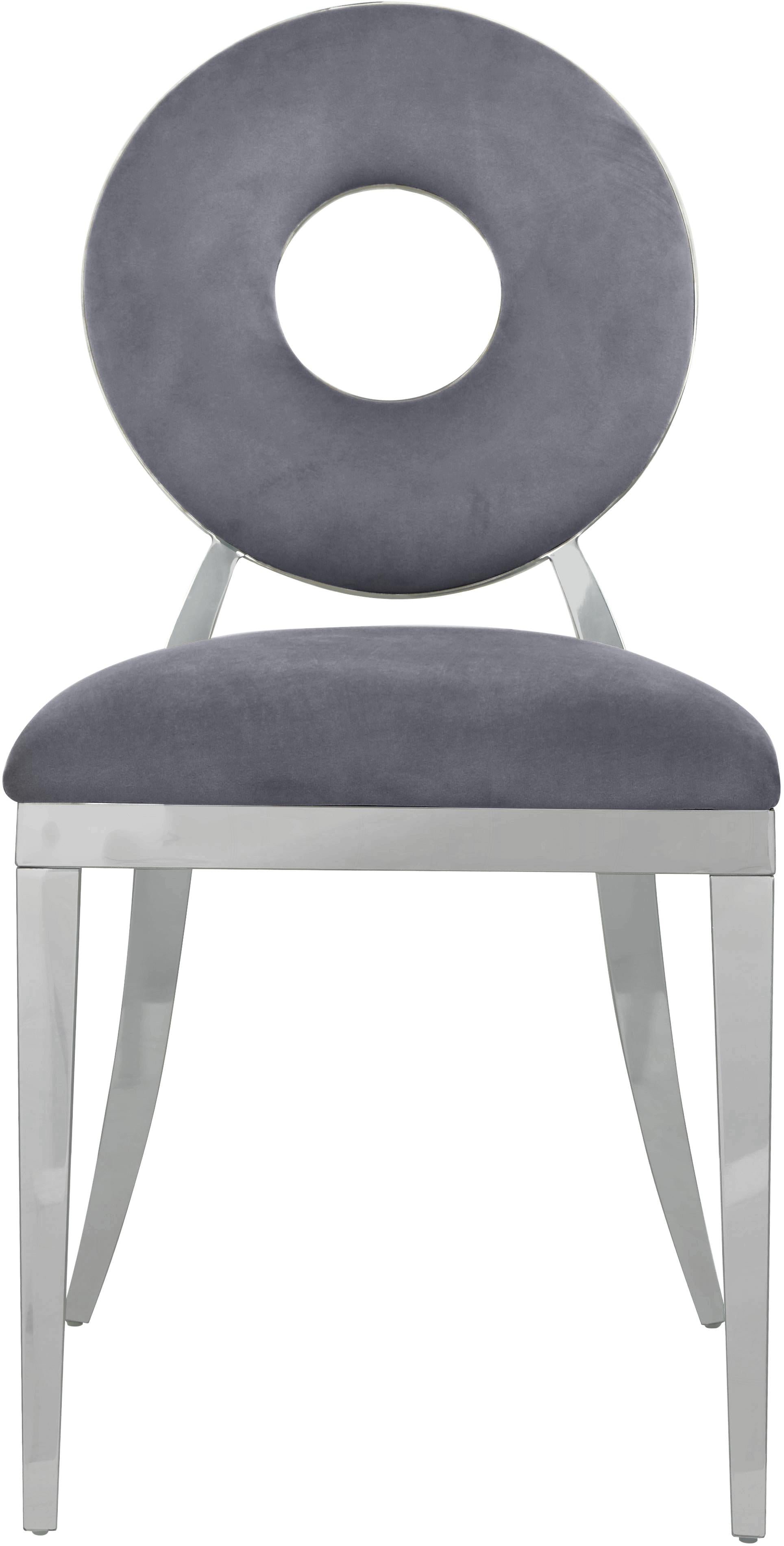 Carousel Grey Velvet Dining Chair - Luxury Home Furniture (MI)