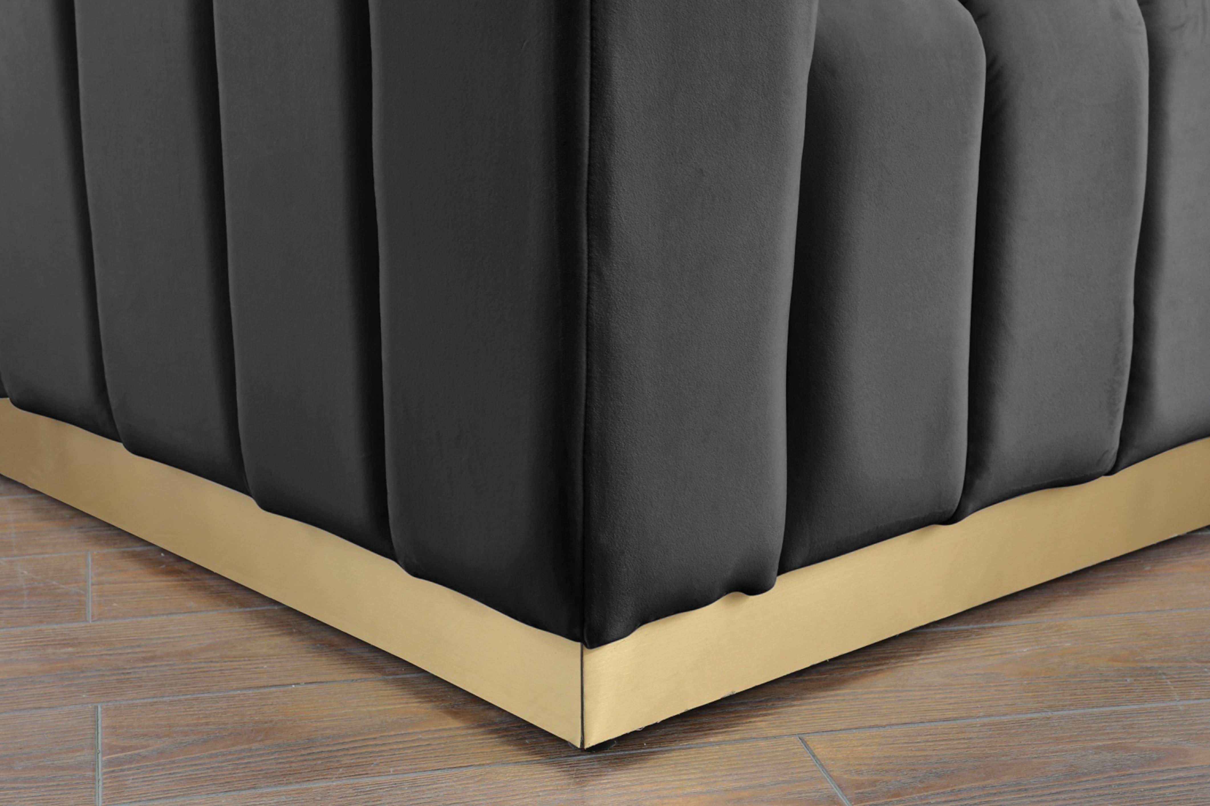 Marlon Grey Velvet Sofa - Luxury Home Furniture (MI)