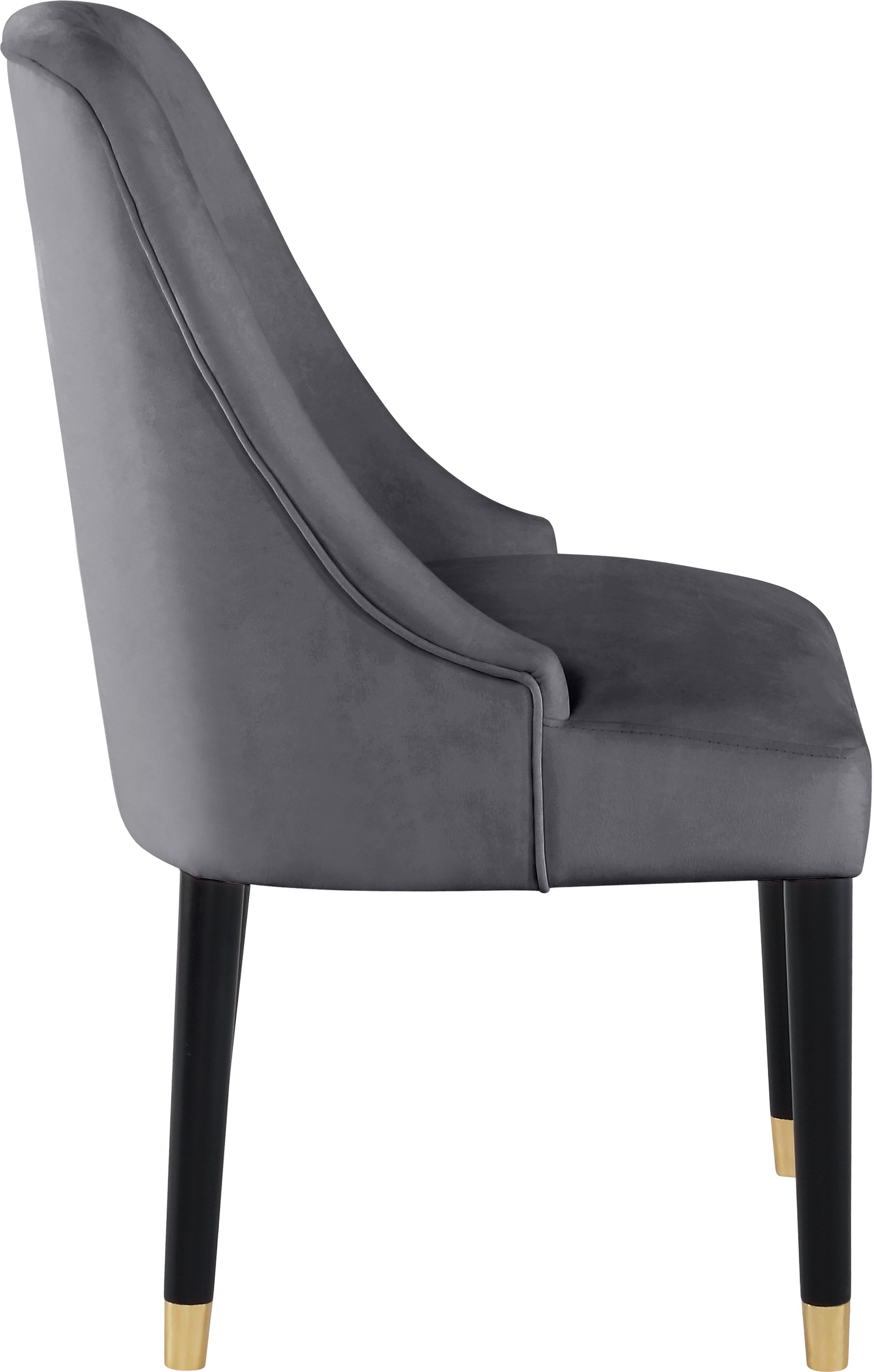 Omni Grey Velvet Dining Chair - Luxury Home Furniture (MI)