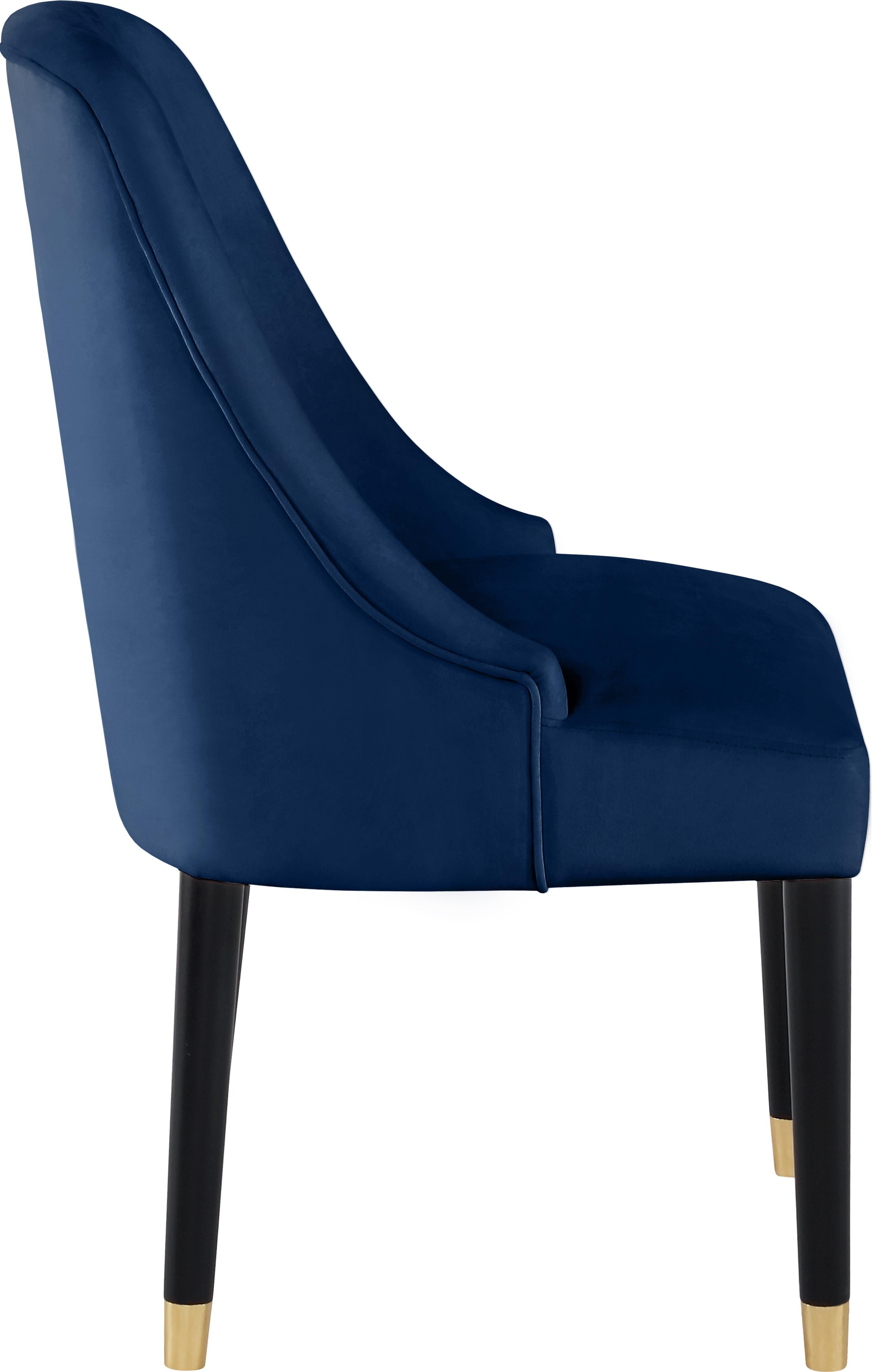 Omni Navy Velvet Dining Chair - Luxury Home Furniture (MI)