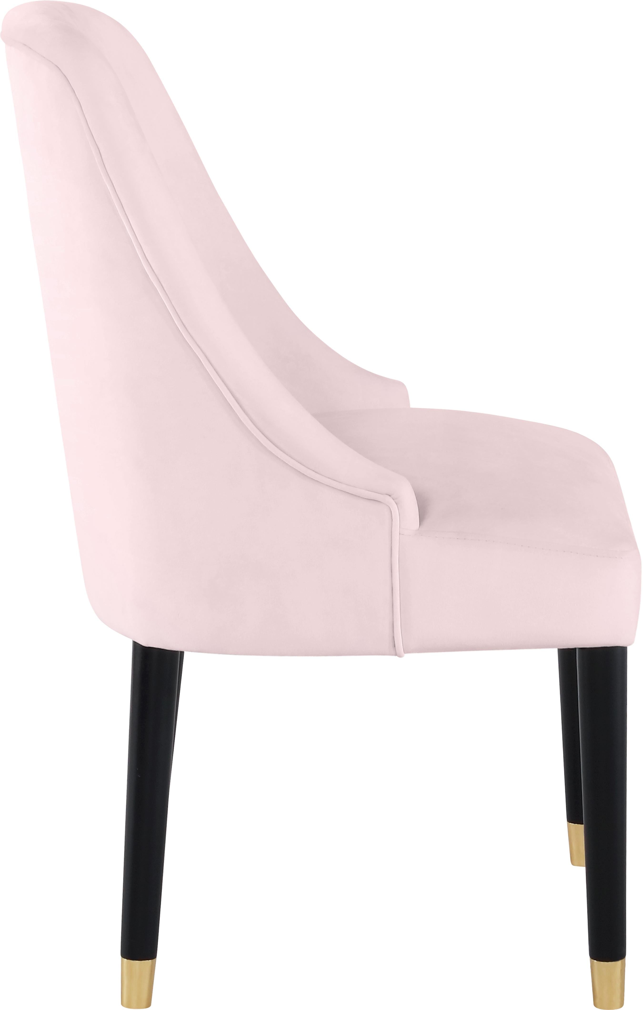 Omni Pink Velvet Dining Chair - Luxury Home Furniture (MI)