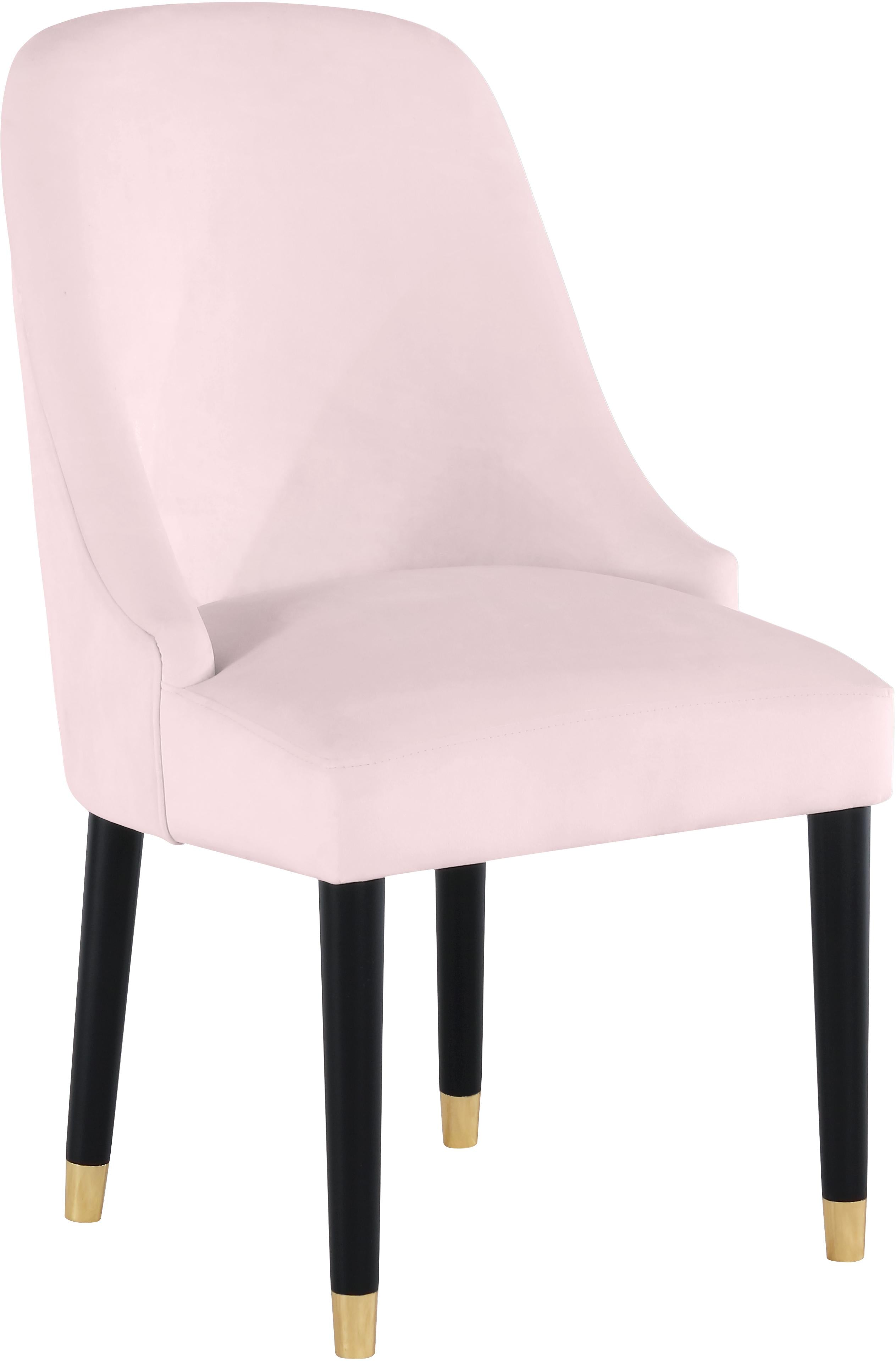 Omni Pink Velvet Dining Chair - Luxury Home Furniture (MI)