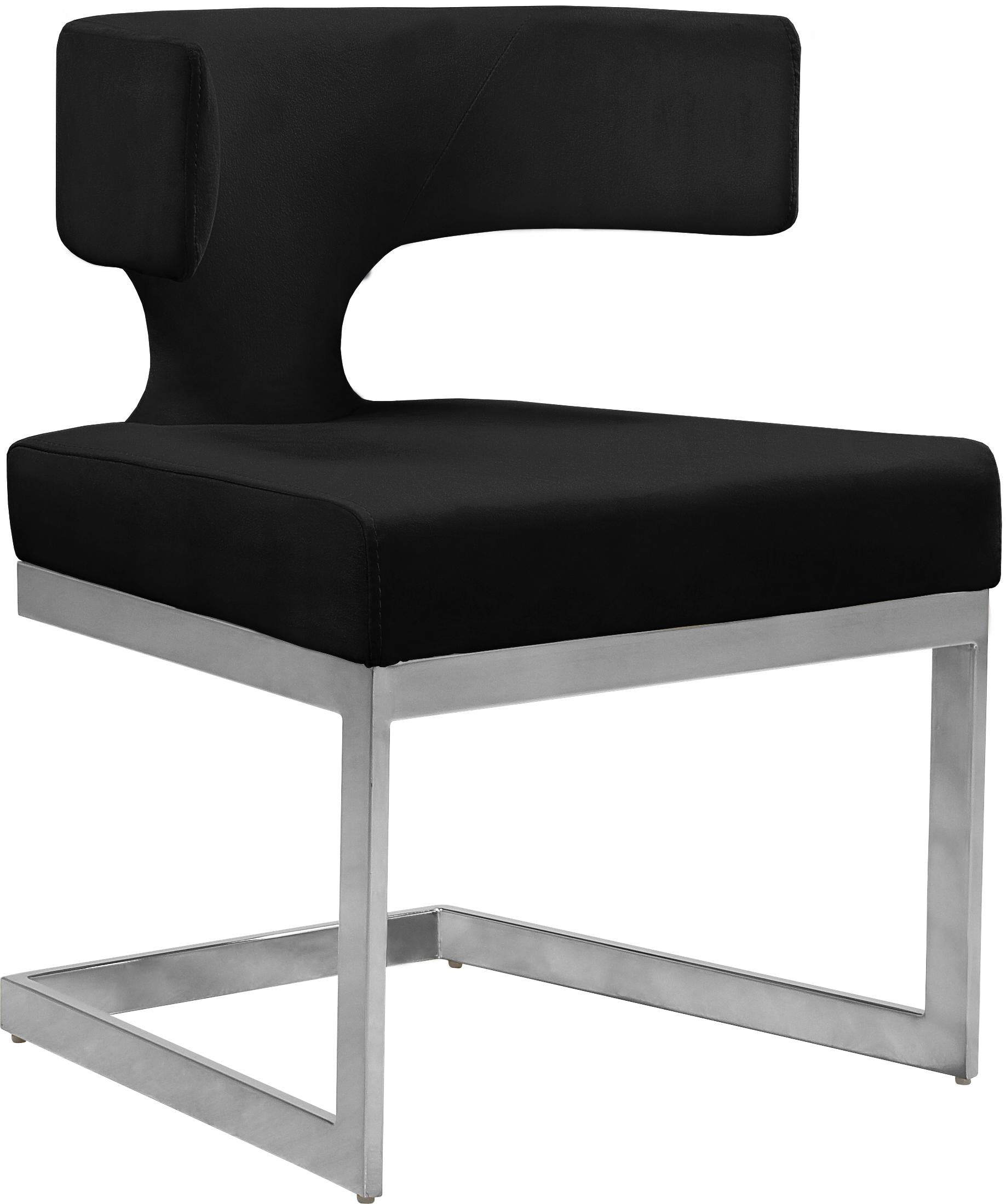 Alexandra Black Velvet Dining Chair - Luxury Home Furniture (MI)