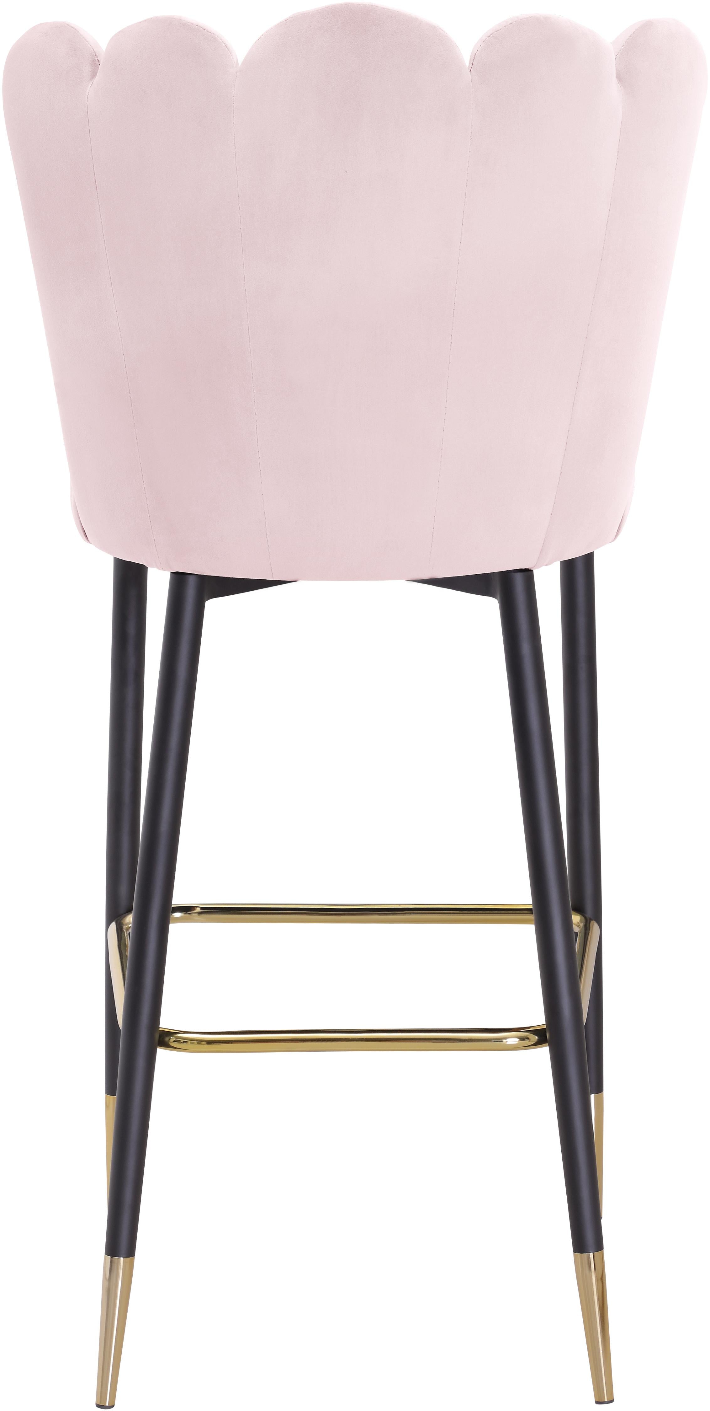 Lily Pink Velvet Stool - Luxury Home Furniture (MI)