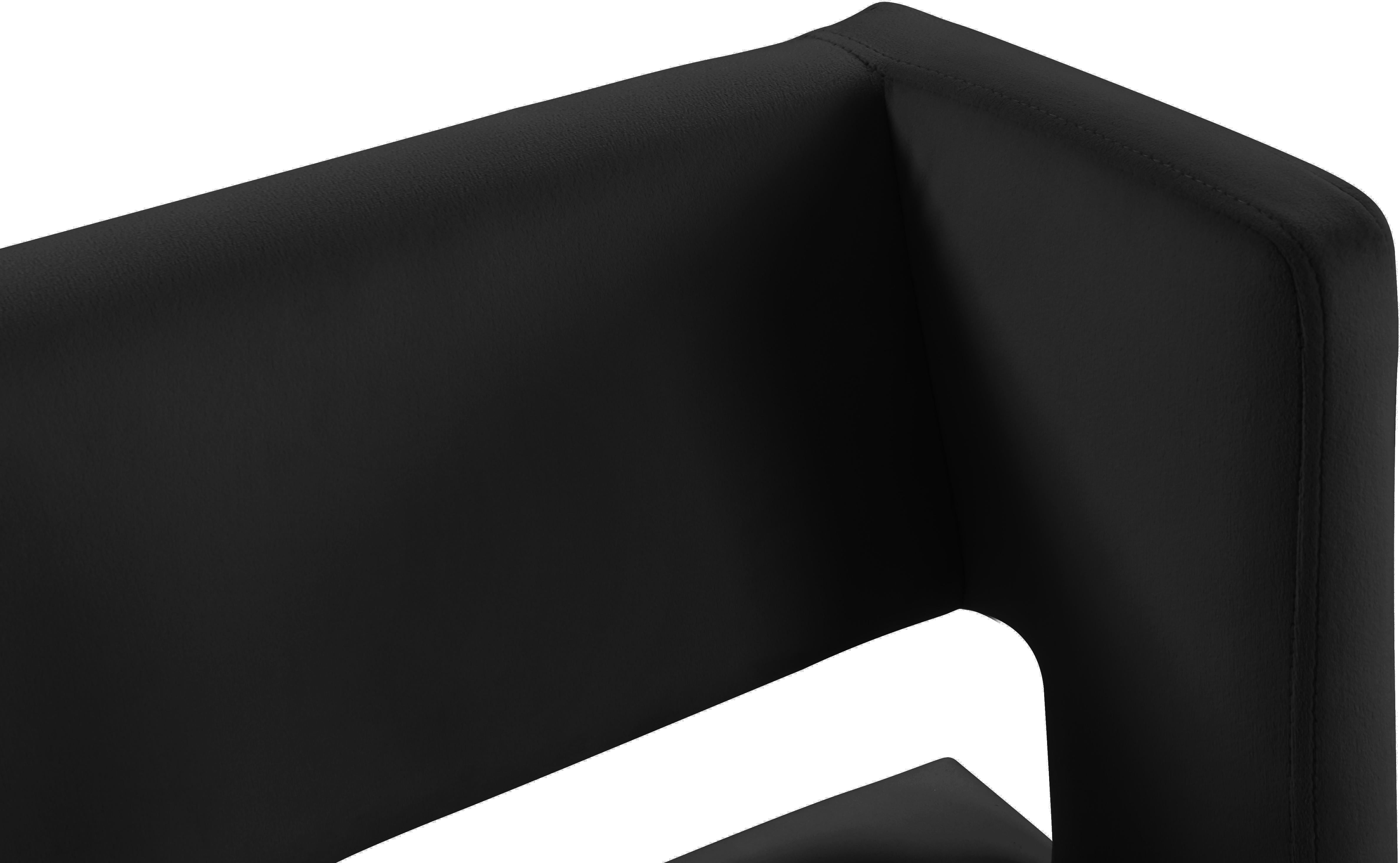 Caleb Black Velvet Counter Stool - Luxury Home Furniture (MI)