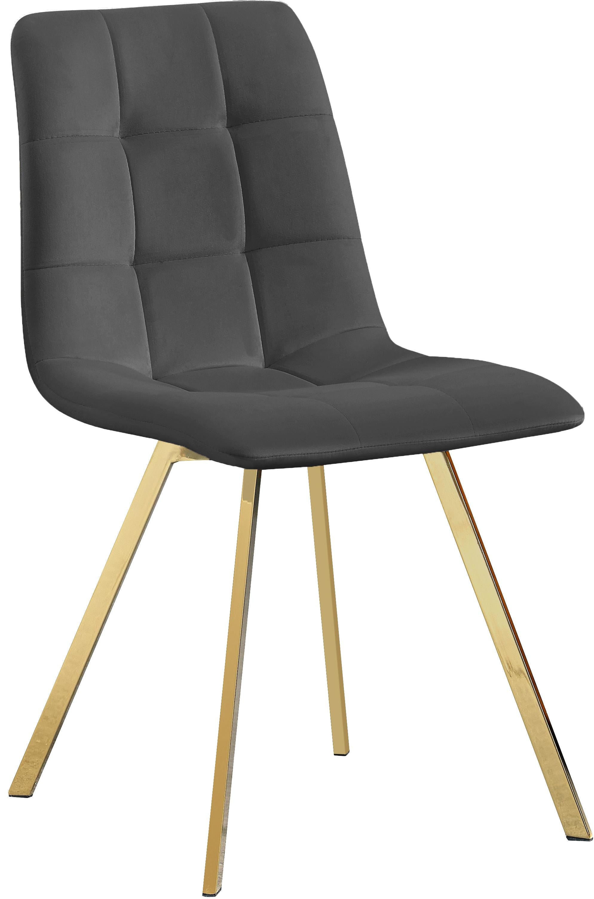 Annie Grey Velvet Dining Chair - Luxury Home Furniture (MI)