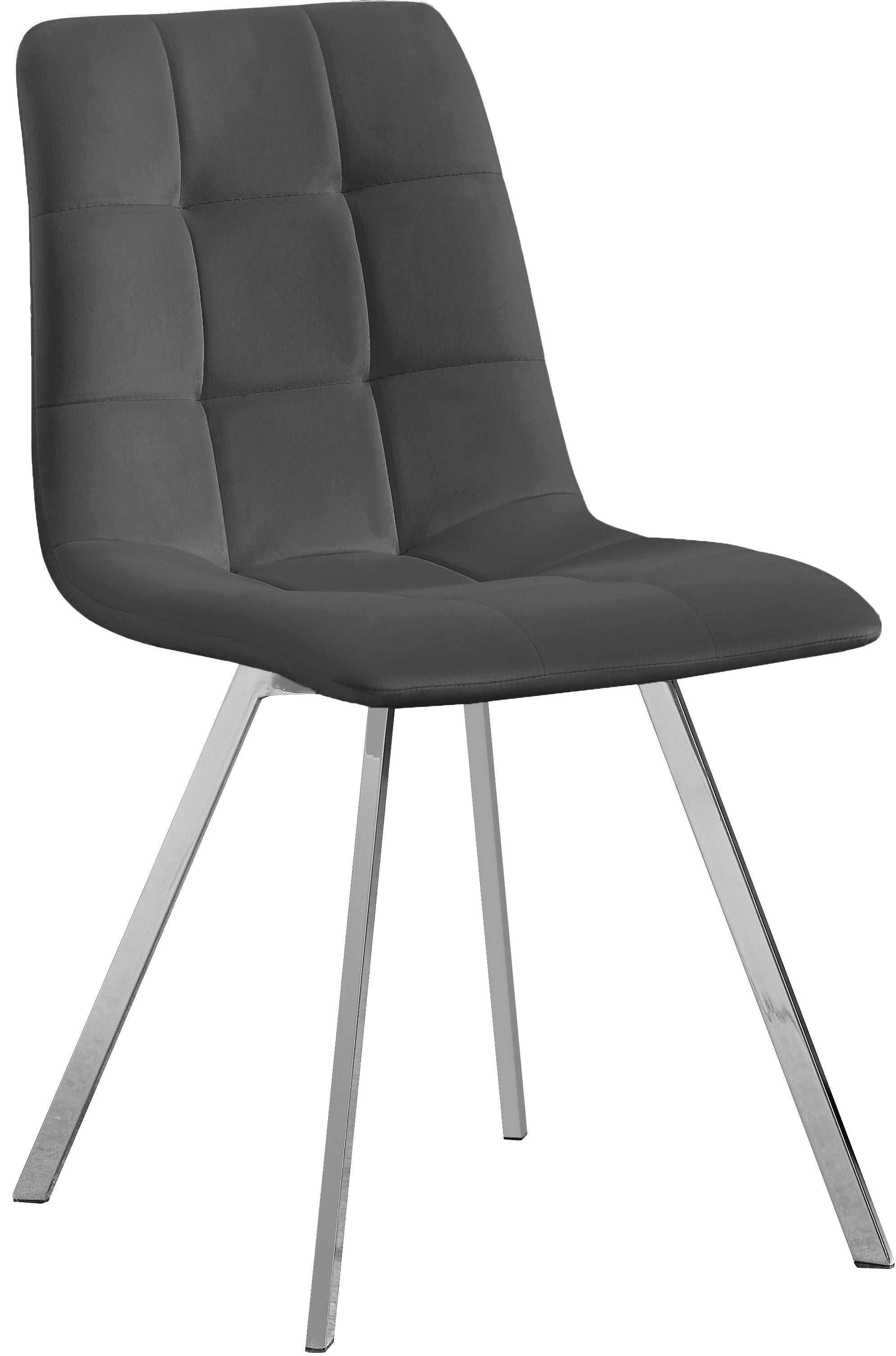 Annie Grey Velvet Dining Chair - Luxury Home Furniture (MI)