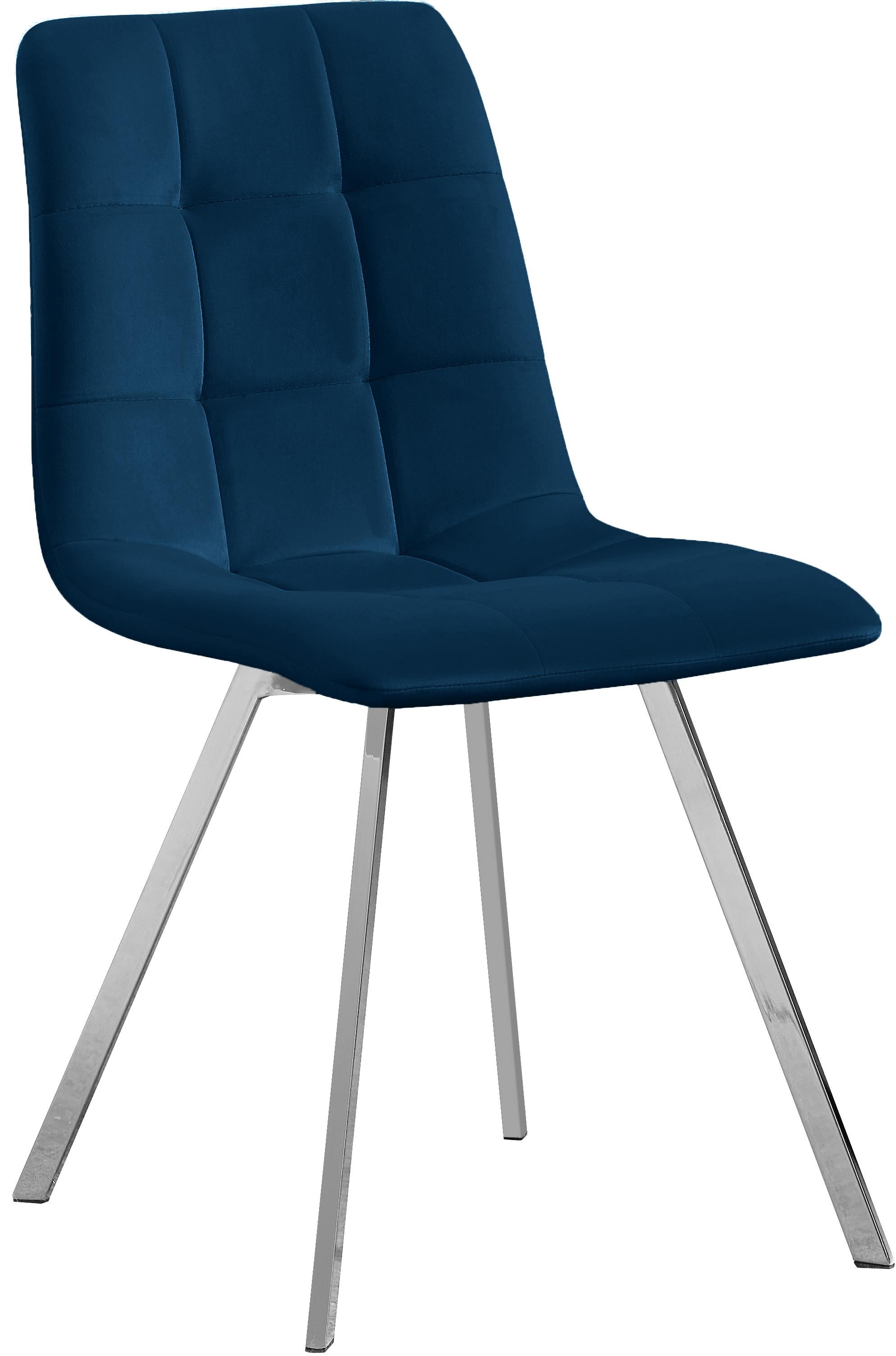 Annie Navy Velvet Dining Chair - Luxury Home Furniture (MI)
