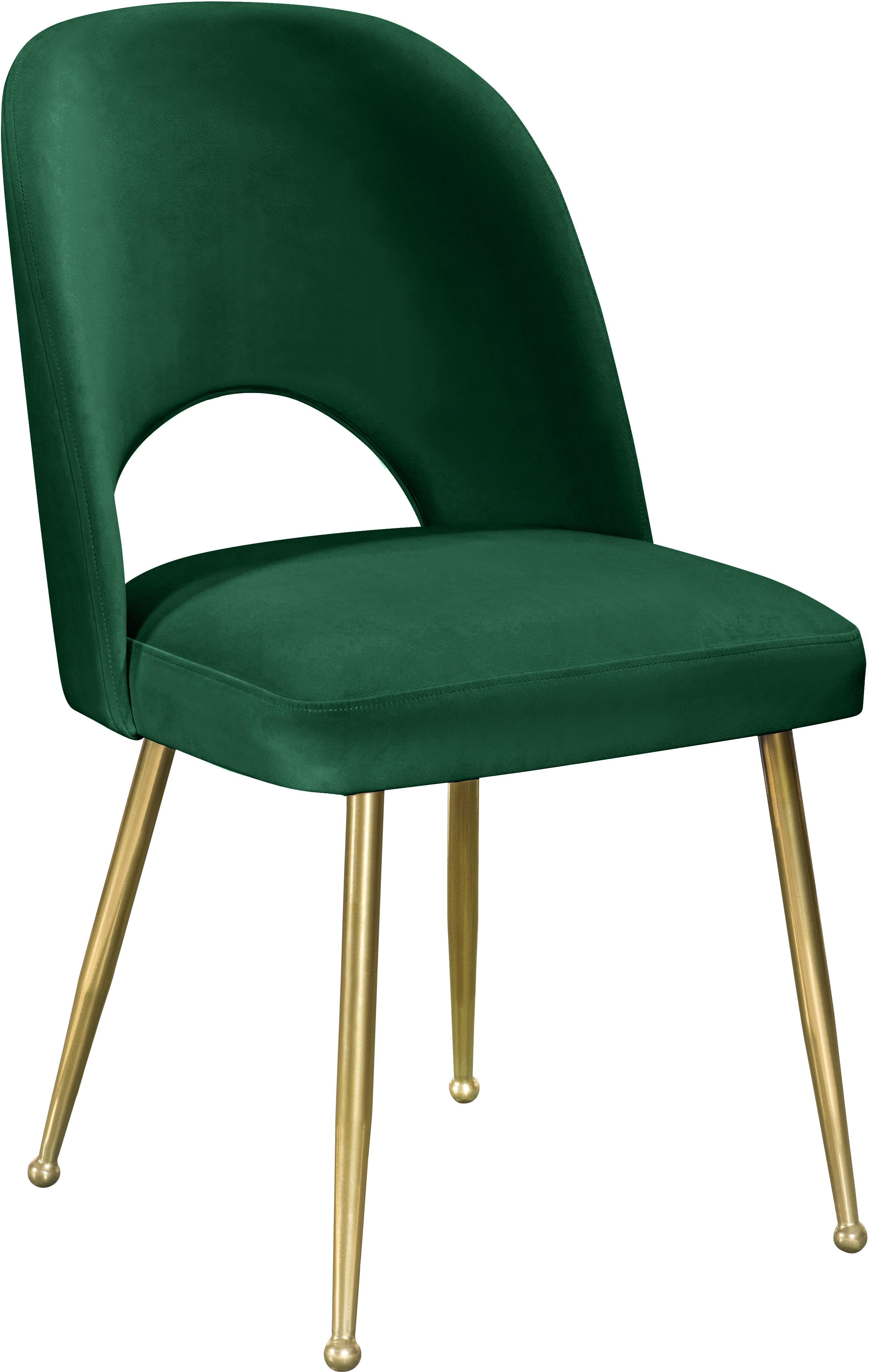 Logan Green Velvet Dining Chair - Luxury Home Furniture (MI)