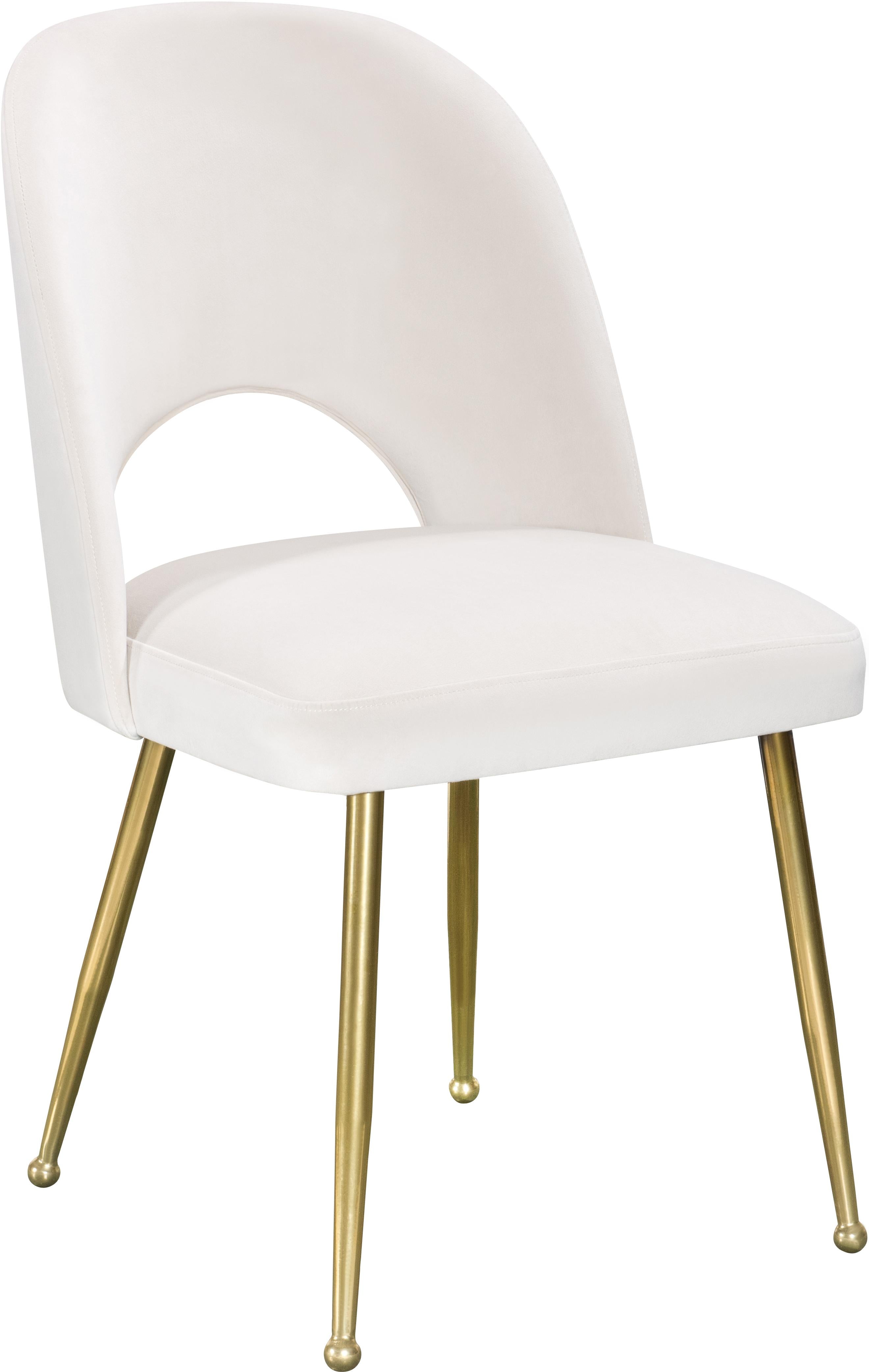 Logan Cream Velvet Dining Chair - Luxury Home Furniture (MI)