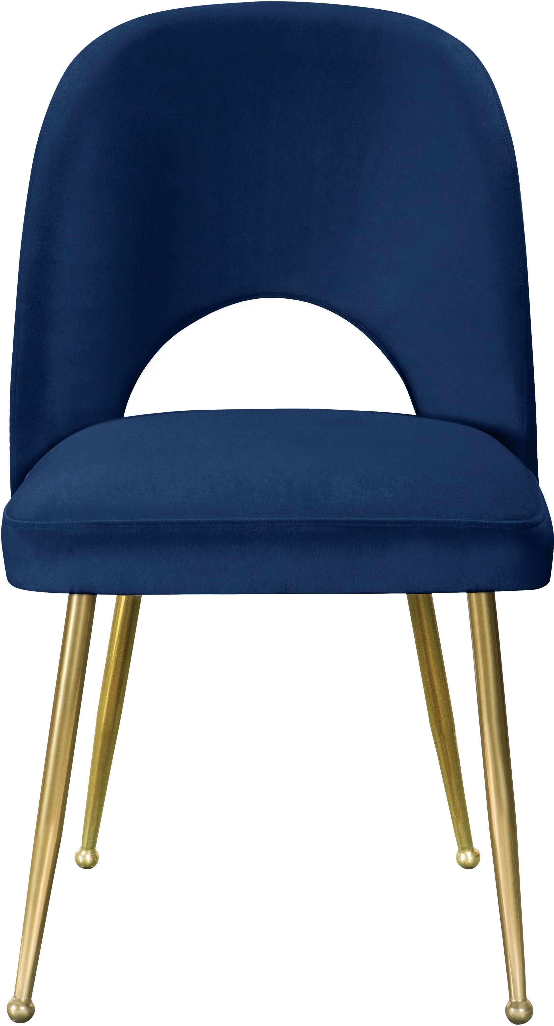 Logan Navy Velvet Dining Chair - Luxury Home Furniture (MI)