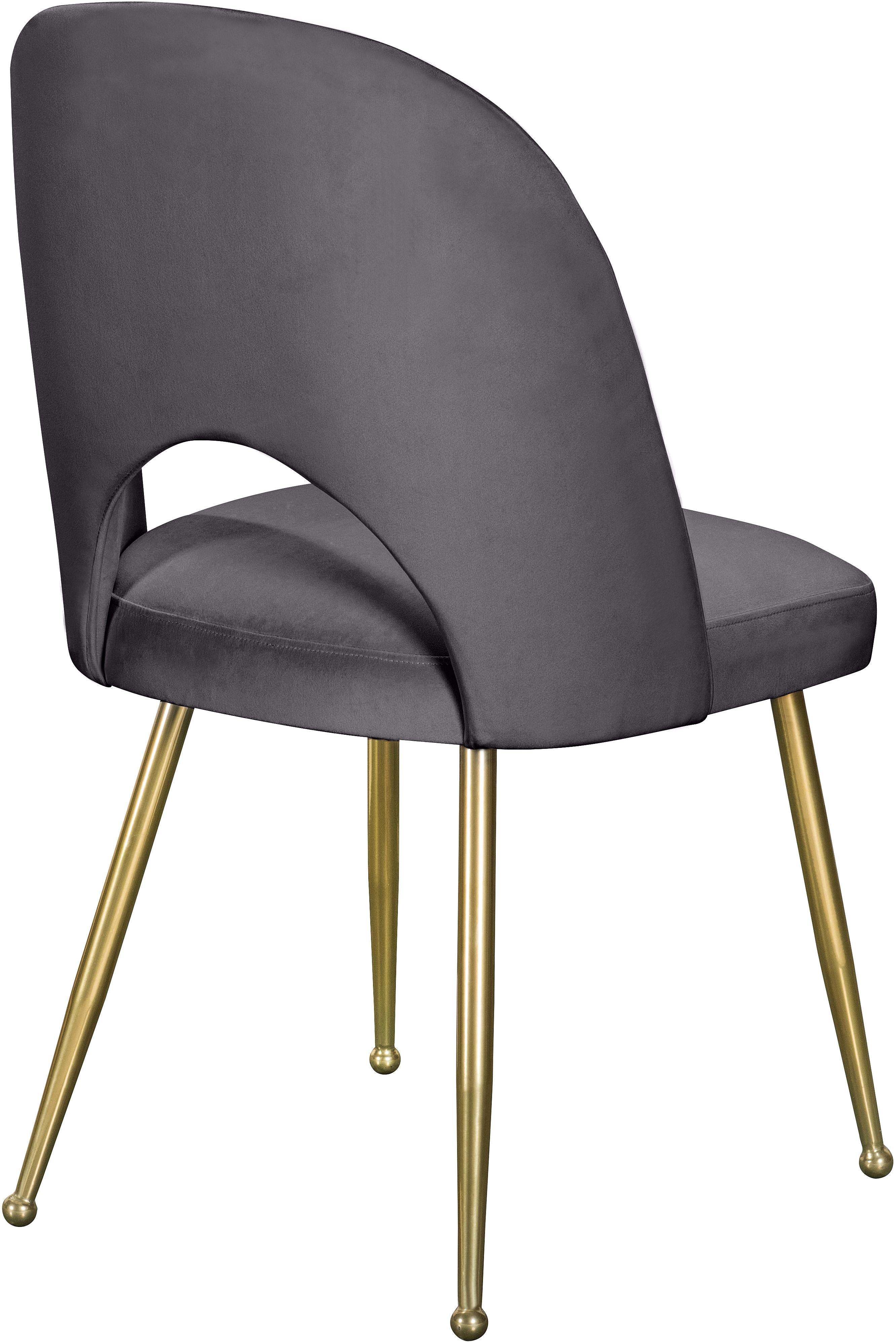 Logan Grey Velvet Dining Chair - Luxury Home Furniture (MI)