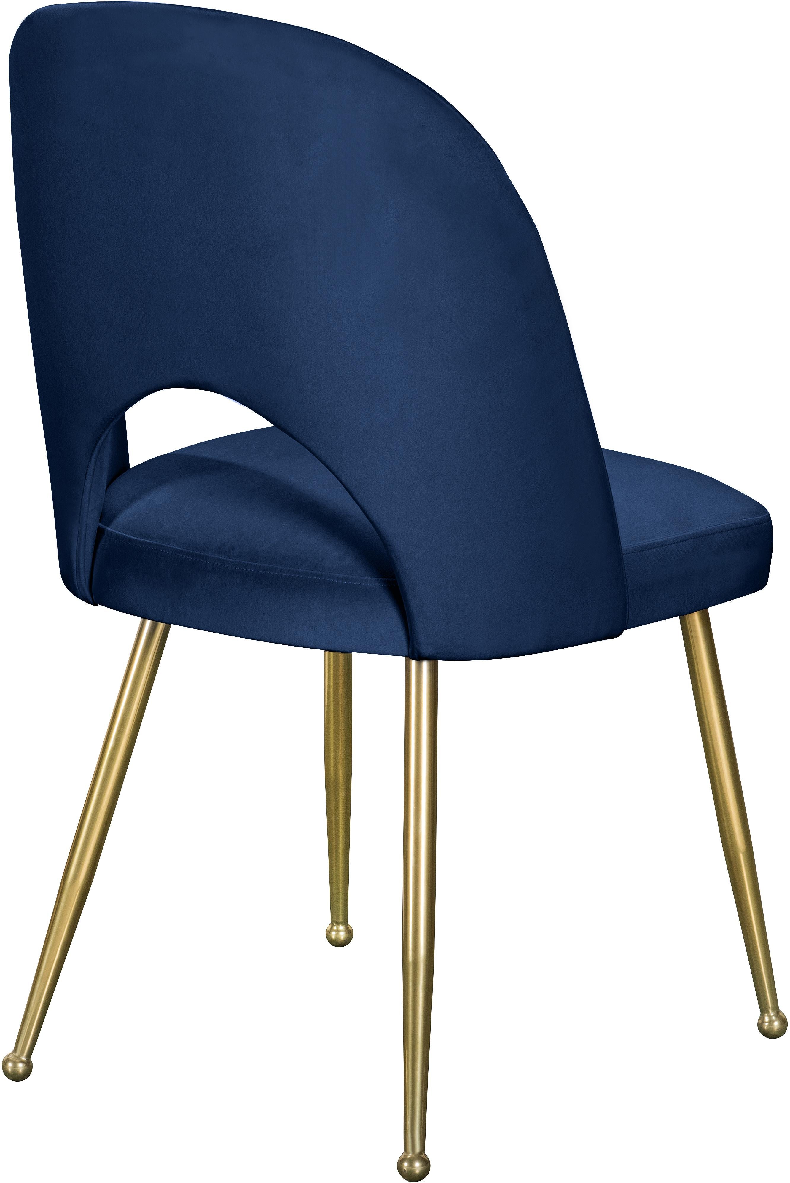 Logan Navy Velvet Dining Chair - Luxury Home Furniture (MI)