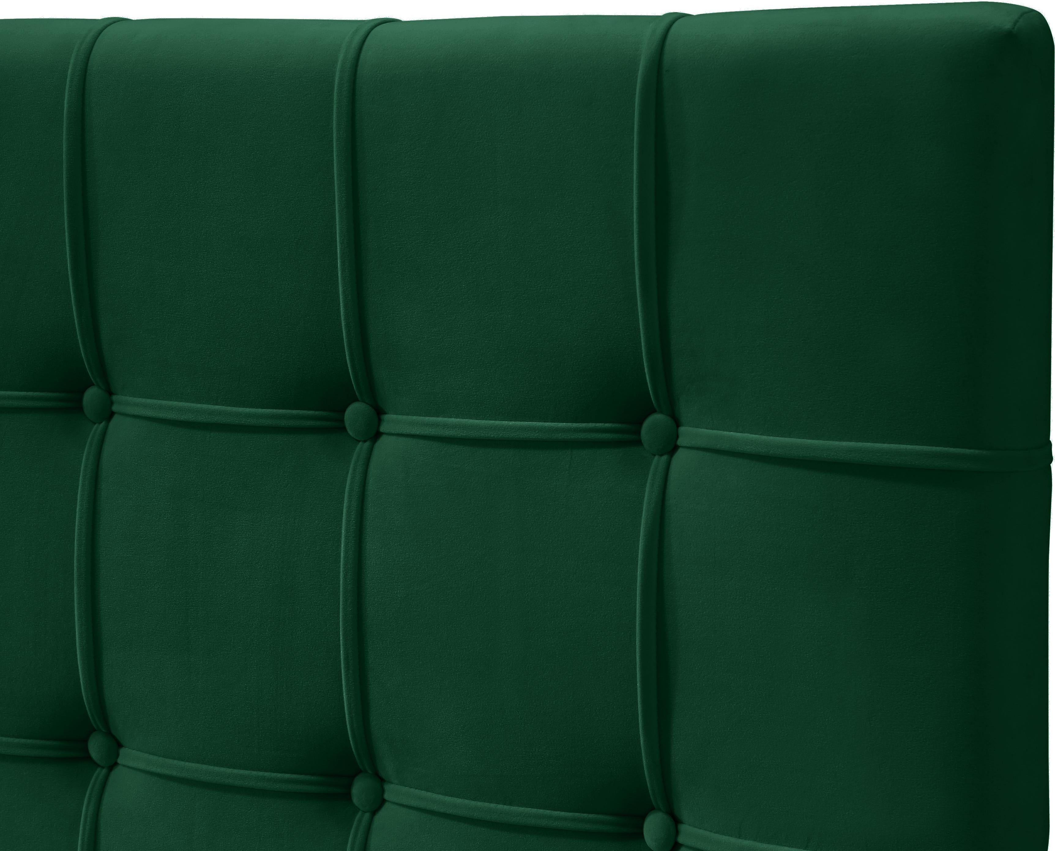 Elly Green Velvet King Bed - Luxury Home Furniture (MI)