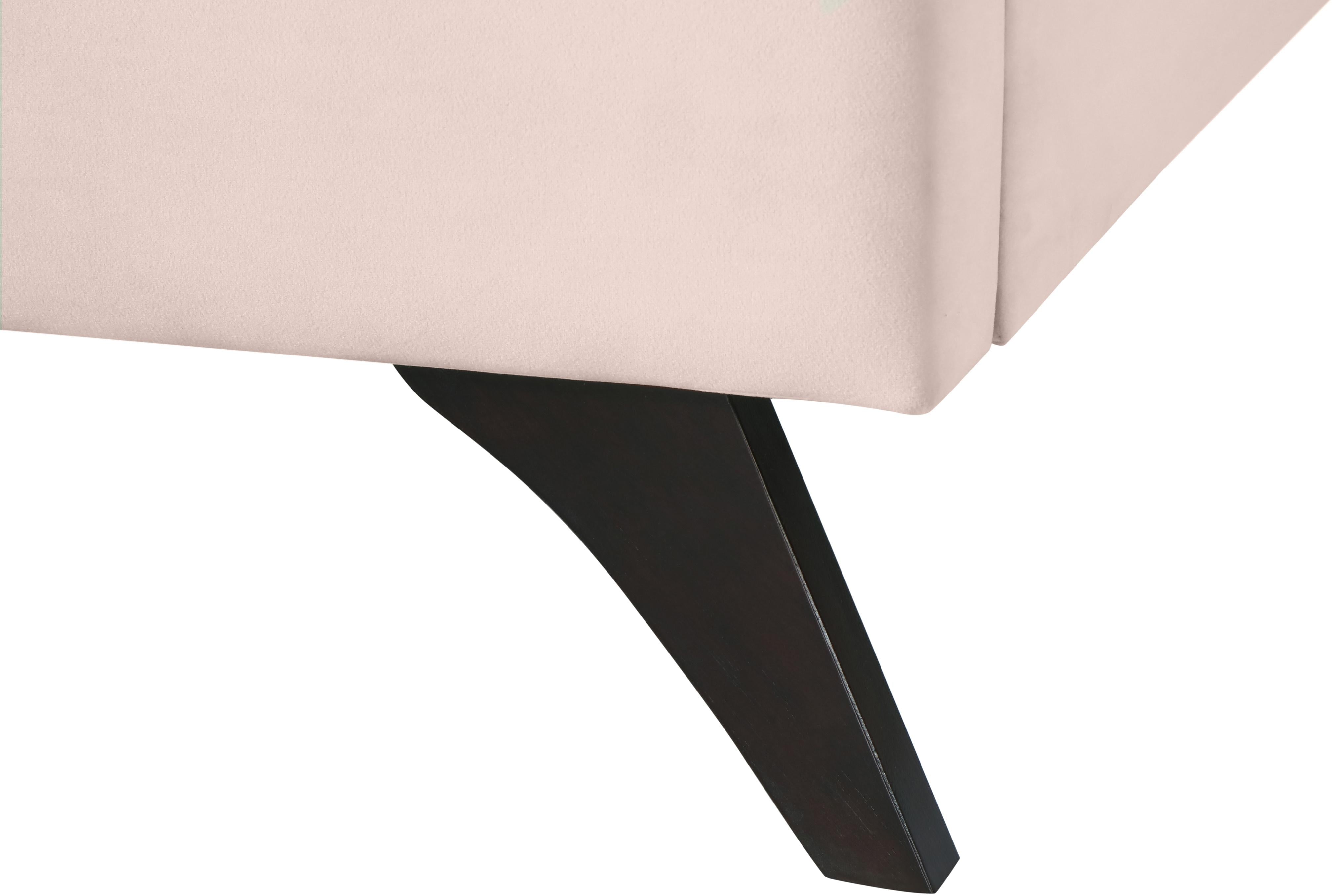 Elly Pink Velvet Queen Bed - Luxury Home Furniture (MI)