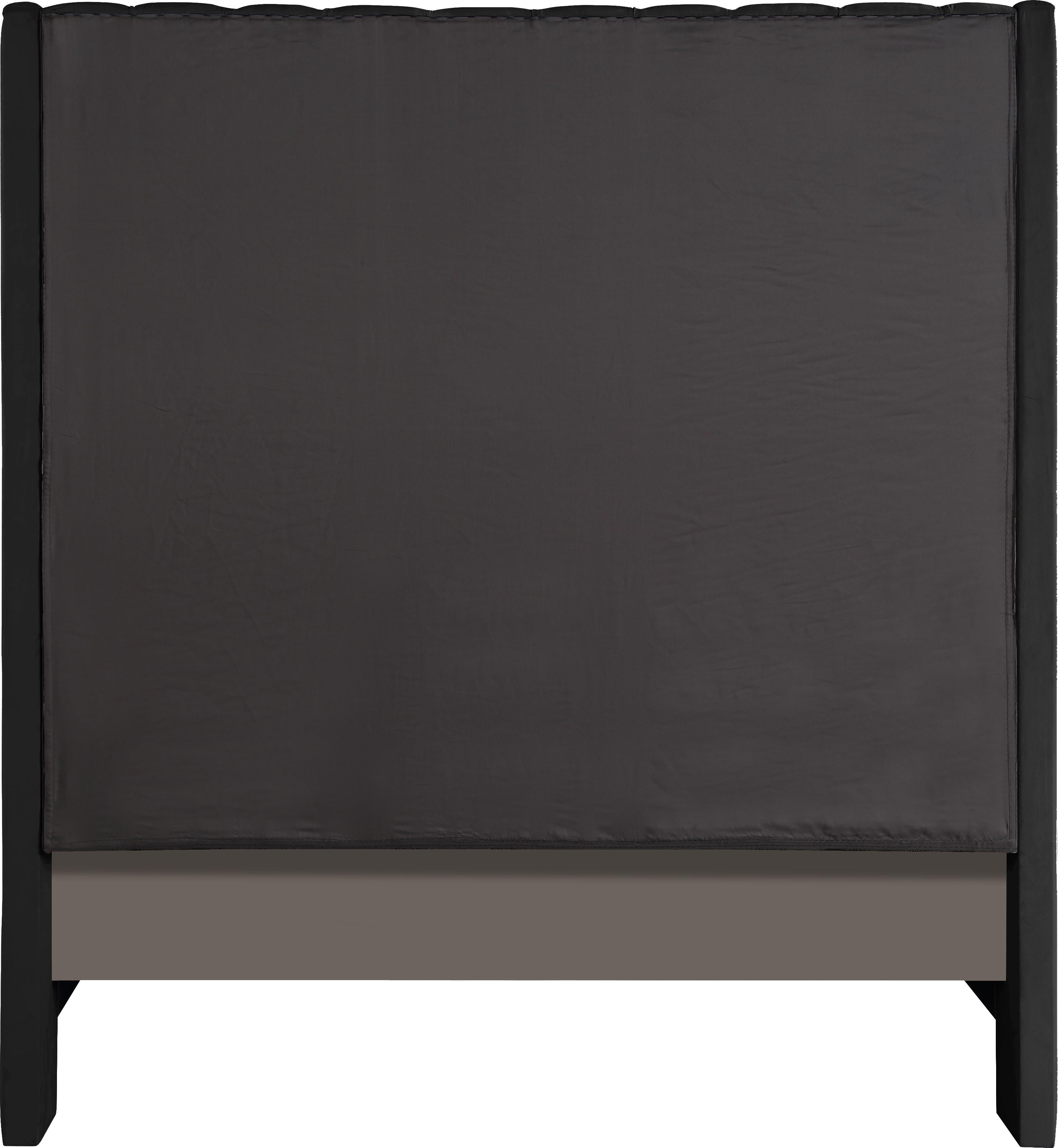 Fritz Black Velvet King Bed - Luxury Home Furniture (MI)