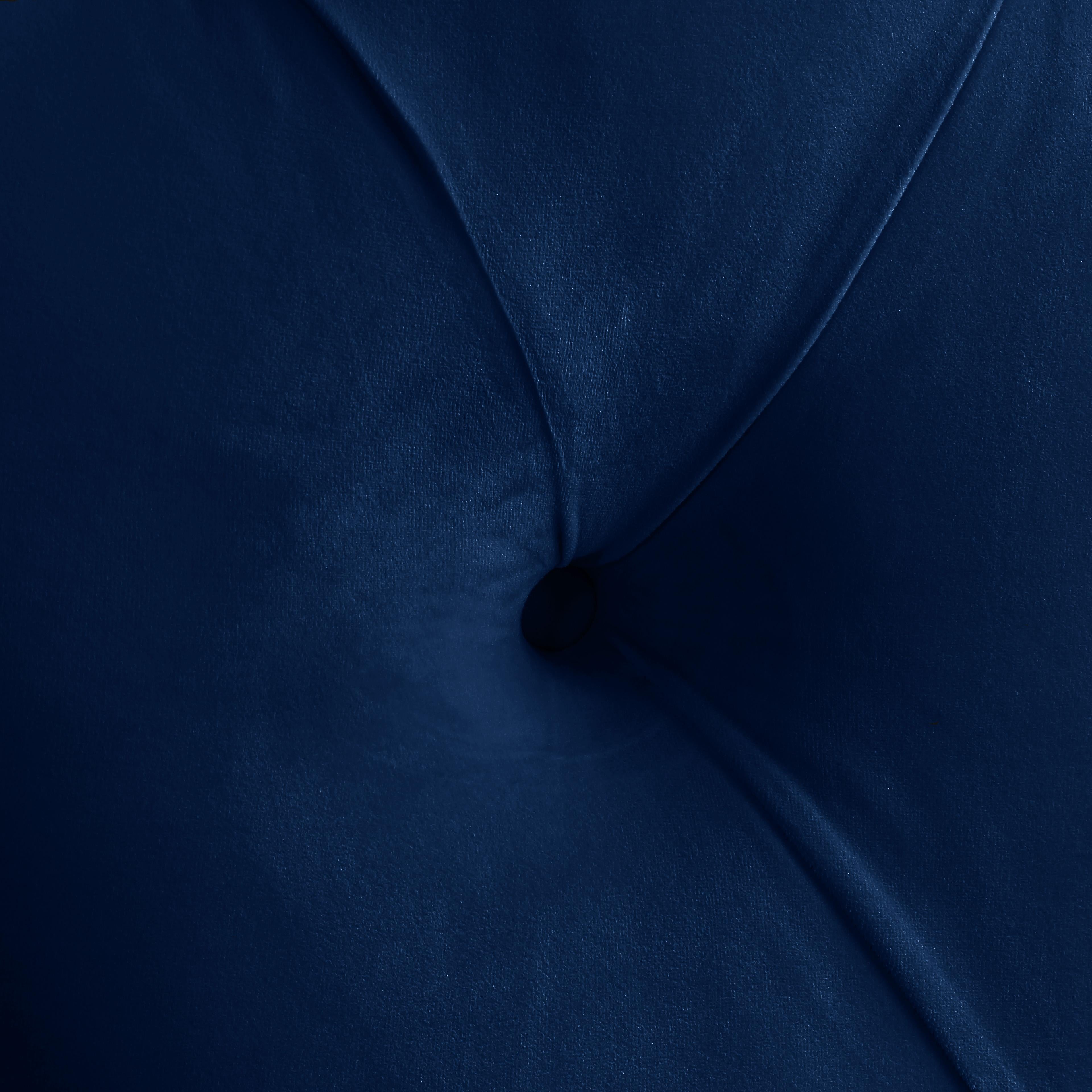 Kira Navy Velvet Queen Bed - Luxury Home Furniture (MI)