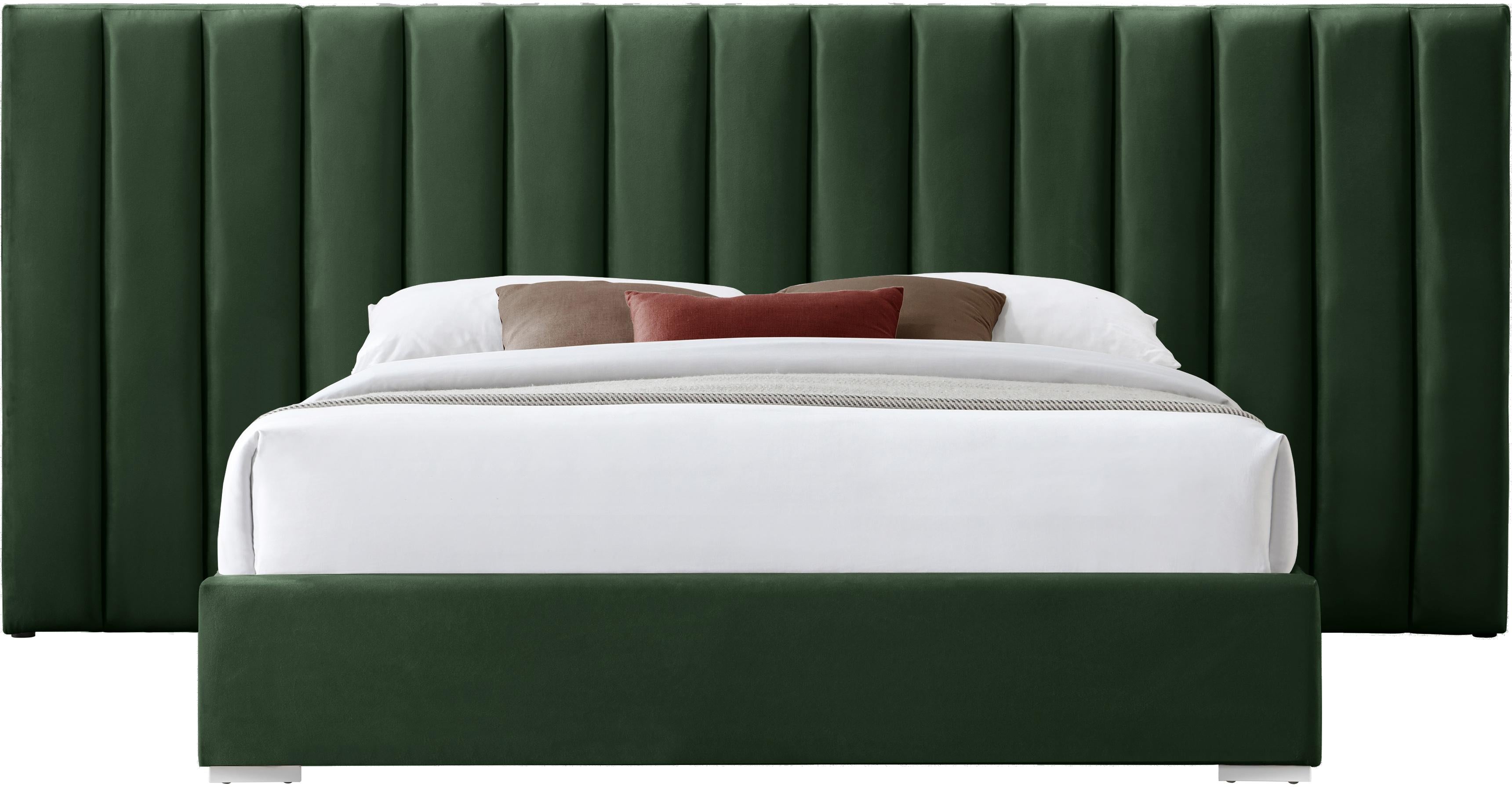 Pablo Green Velvet Queen Bed - Luxury Home Furniture (MI)