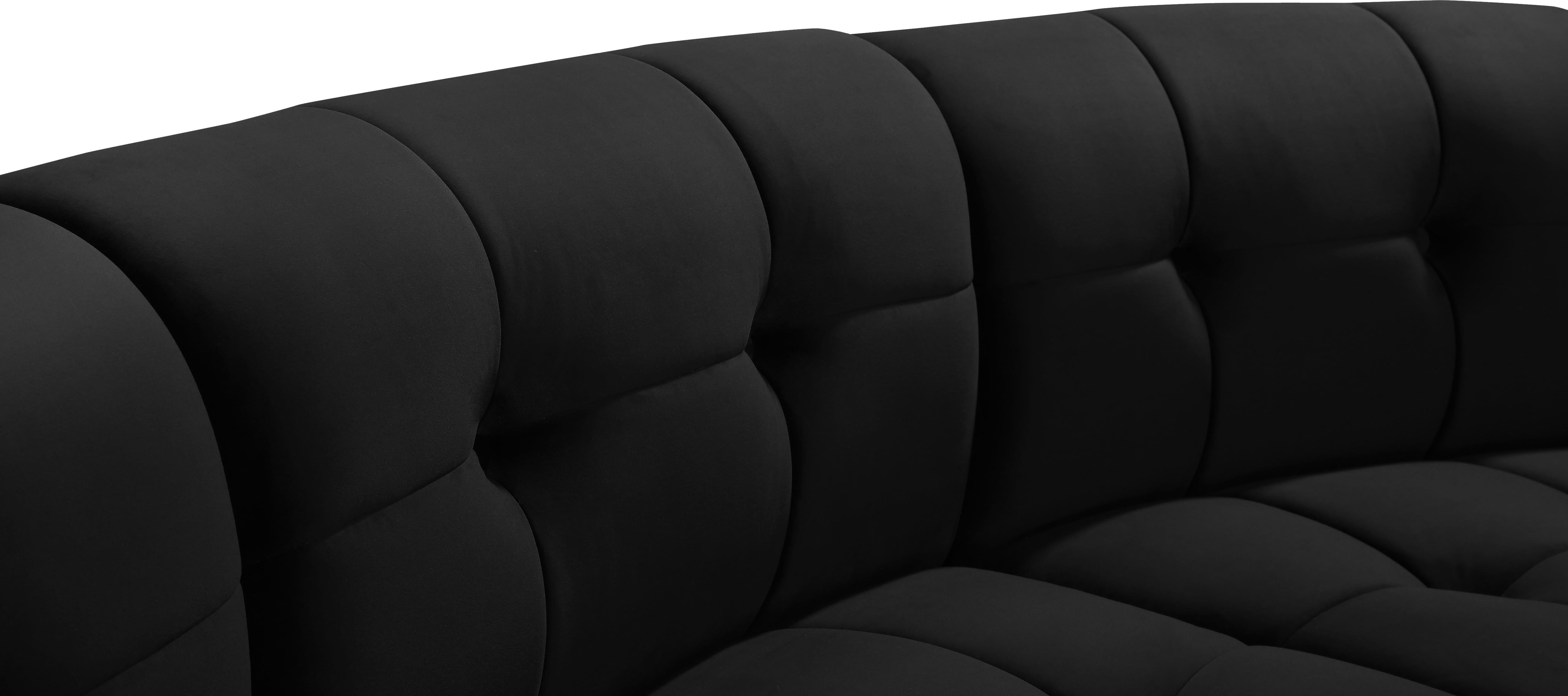 Limitless Black Velvet 7pc. Modular Sectional - Luxury Home Furniture (MI)