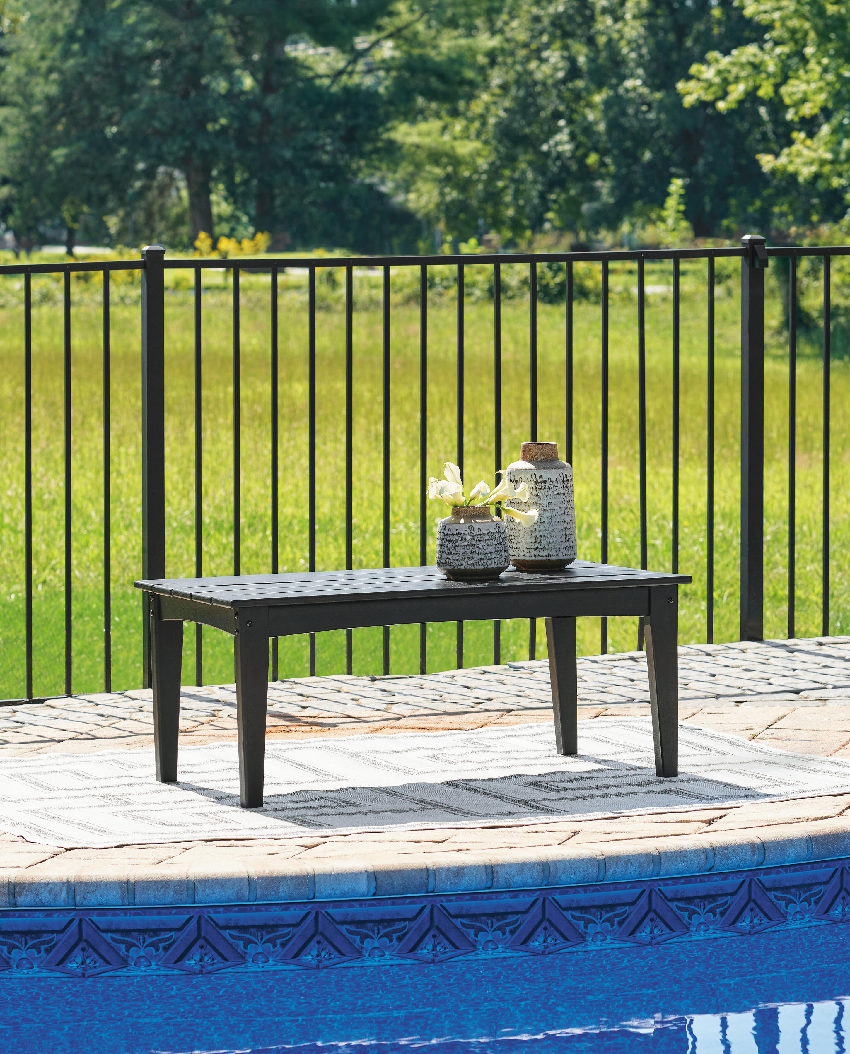 Hyland wave Outdoor Coffee Table - Luxury Home Furniture (MI)