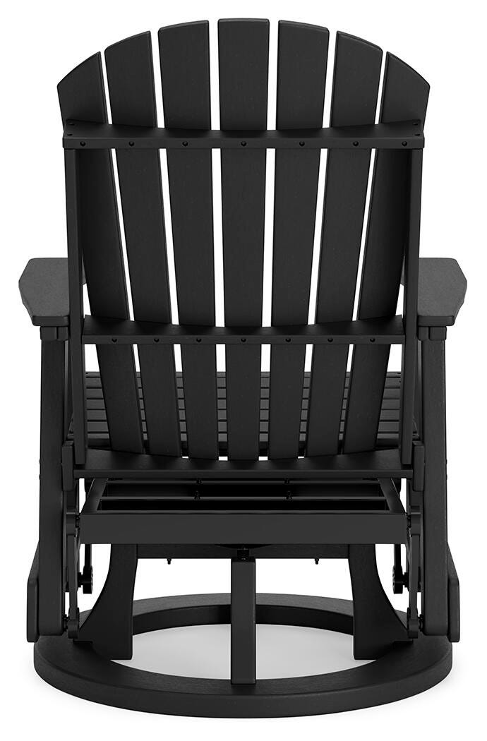 Hyland wave Outdoor Swivel Glider Chair - Luxury Home Furniture (MI)