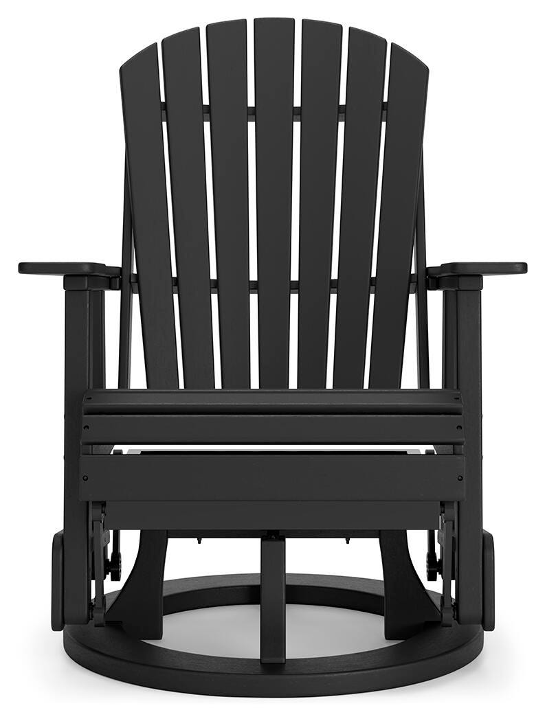 Hyland wave Outdoor Swivel Glider Chair - Luxury Home Furniture (MI)