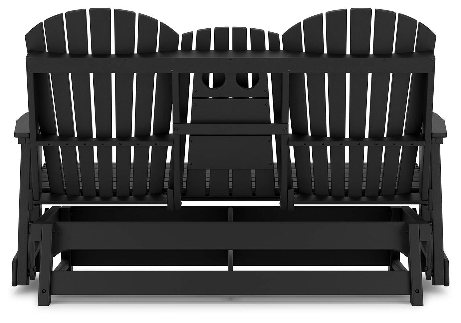 Hyland wave Outdoor Glider Loveseat - Luxury Home Furniture (MI)