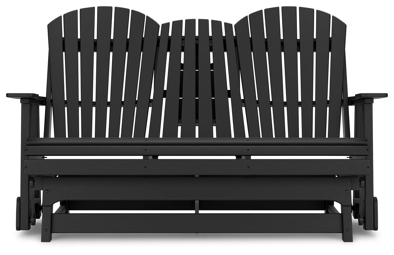 Hyland wave Outdoor Glider Loveseat - Luxury Home Furniture (MI)