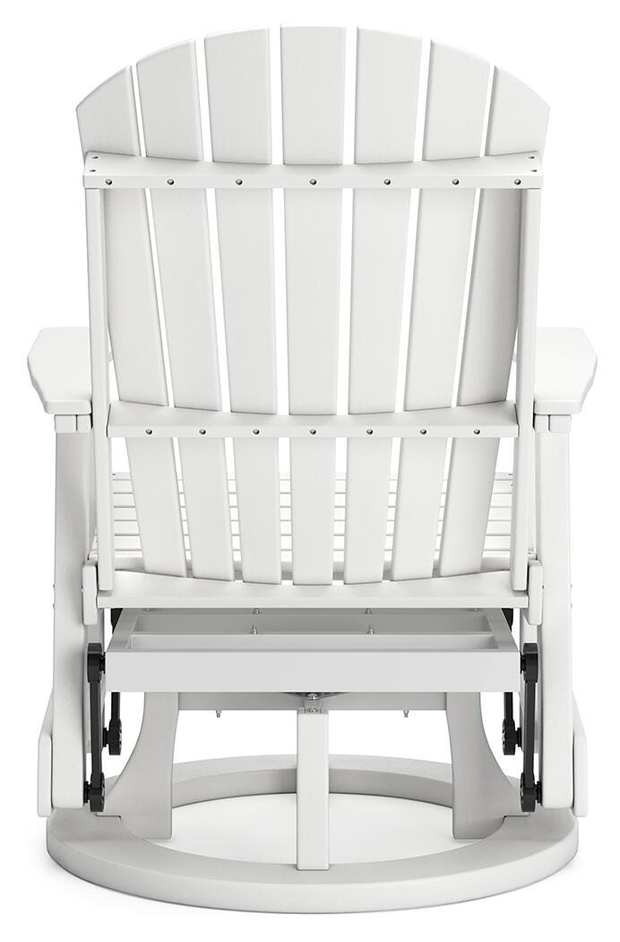 Hyland wave Outdoor Swivel Glider Chair - Luxury Home Furniture (MI)