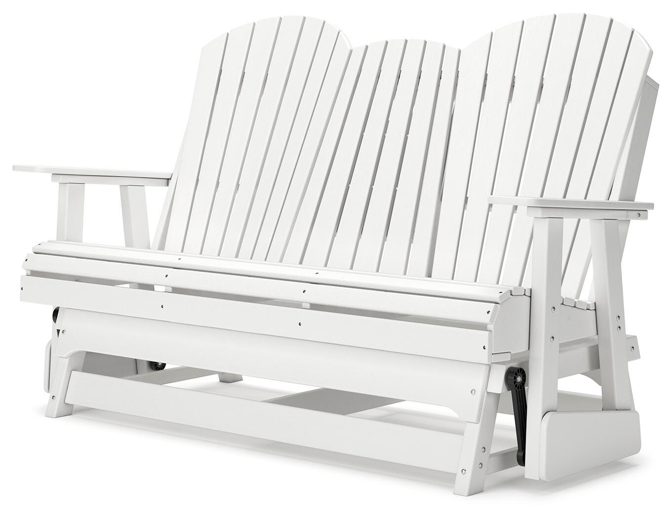 Hyland wave Outdoor Glider Loveseat - Luxury Home Furniture (MI)