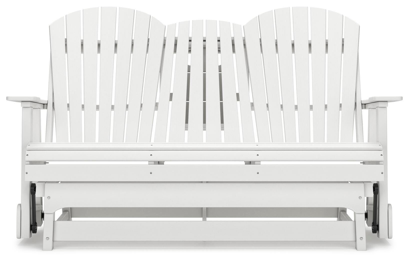 Hyland wave Outdoor Glider Loveseat - Luxury Home Furniture (MI)