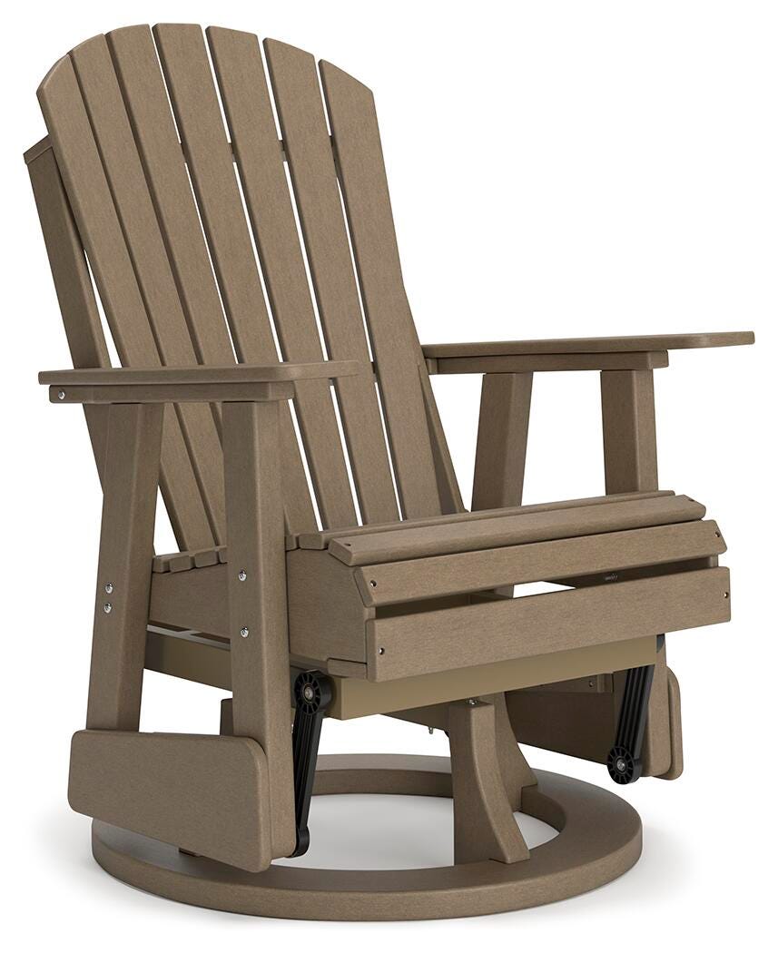 Hyland wave Outdoor Swivel Glider Chair - Luxury Home Furniture (MI)