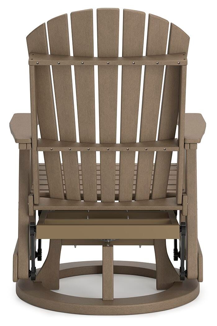 Hyland wave Outdoor Swivel Glider Chair - Luxury Home Furniture (MI)