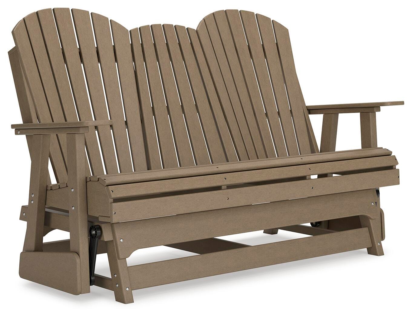 Hyland wave Outdoor Glider Loveseat - Luxury Home Furniture (MI)