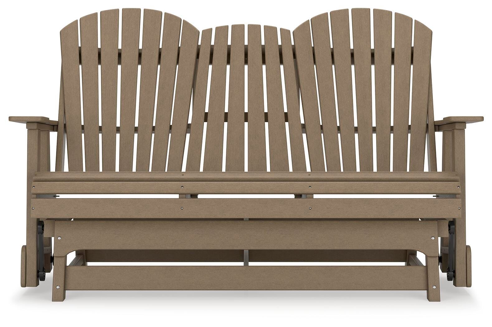 Hyland wave Outdoor Glider Loveseat - Luxury Home Furniture (MI)