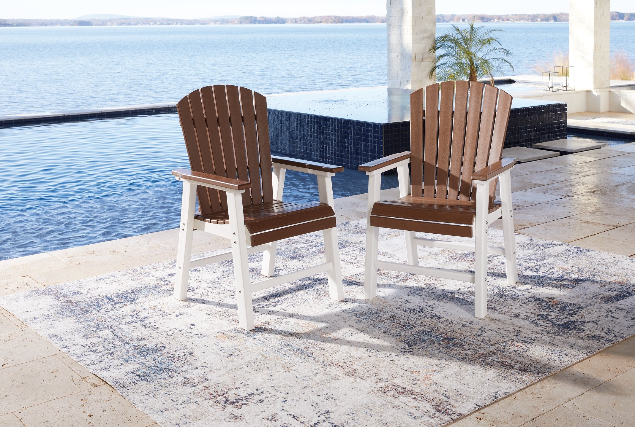 Genesis Bay Outdoor Dining Arm Chair (Set of 2) - Luxury Home Furniture (MI)