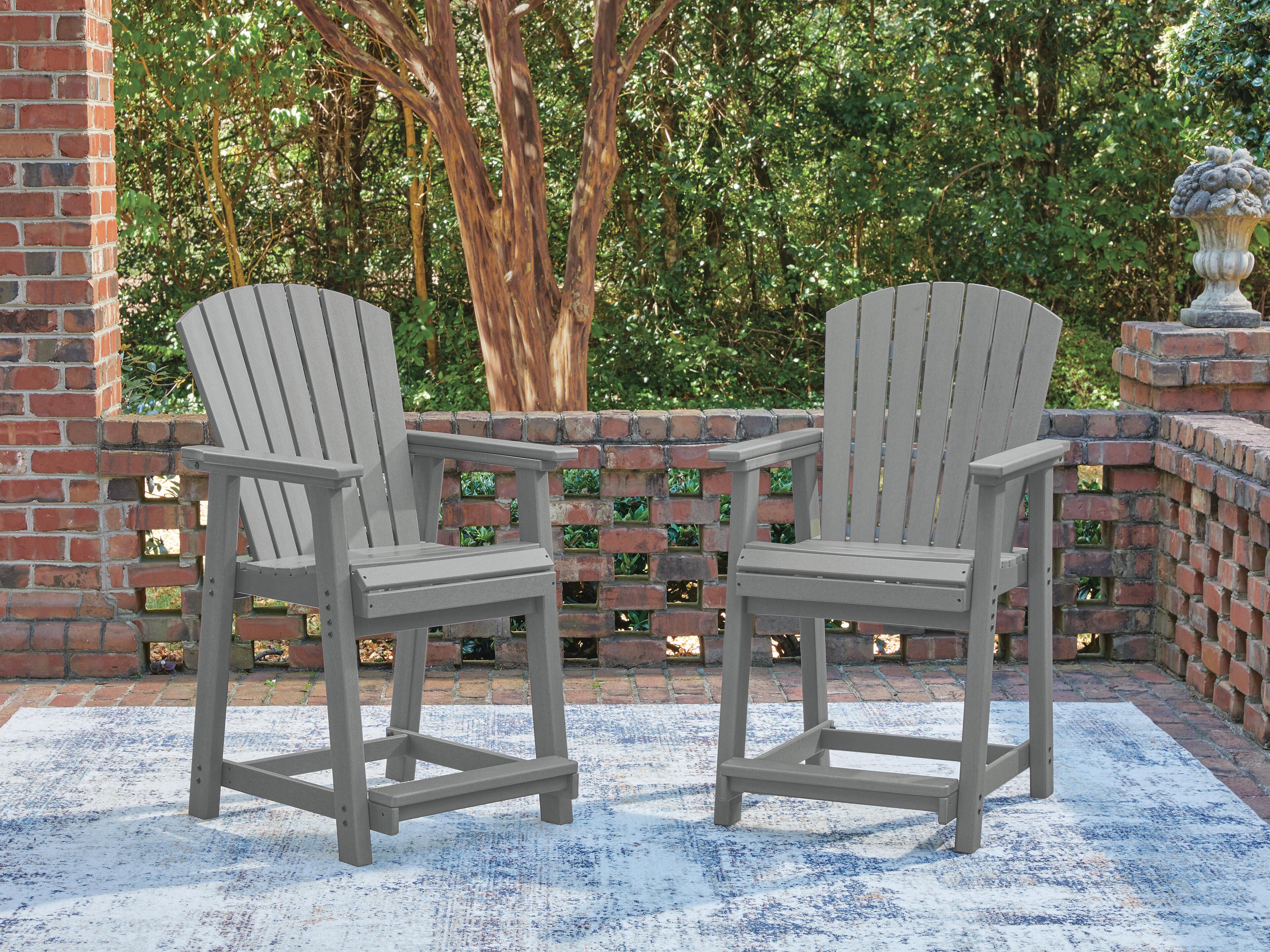 Sanctuary Beach Outdoor Counter Height Bar Stool (Set of 2) - Luxury Home Furniture (MI)