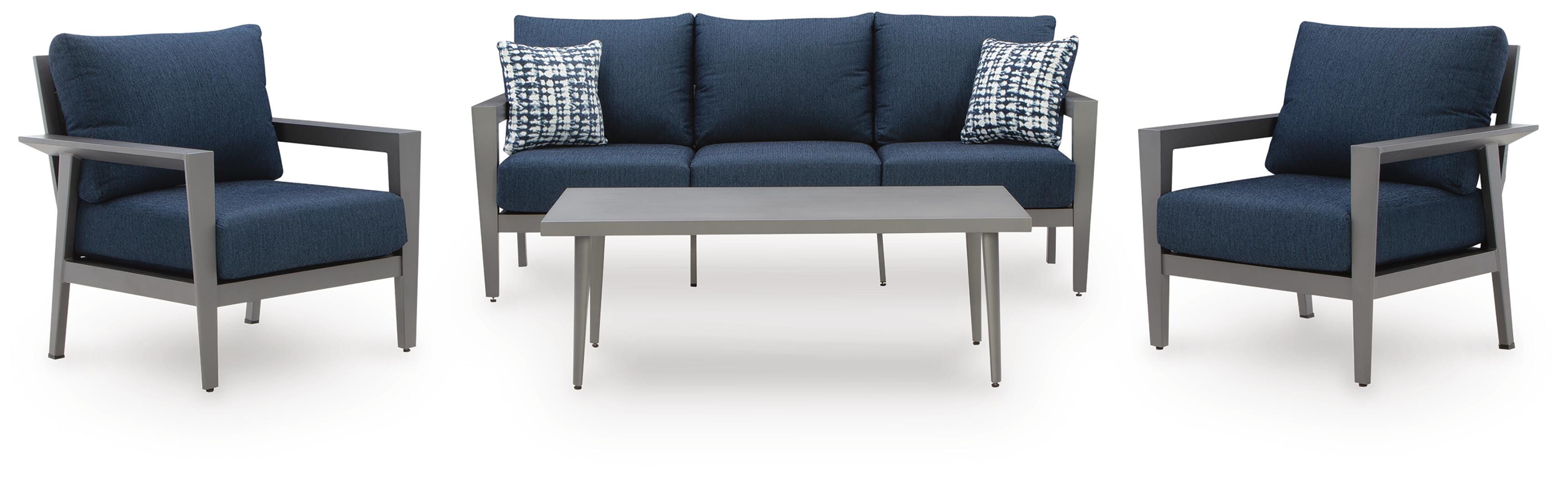 Gali Outdoor Sofa/Chairs/Table Set (Set of 4) - Luxury Home Furniture (MI)