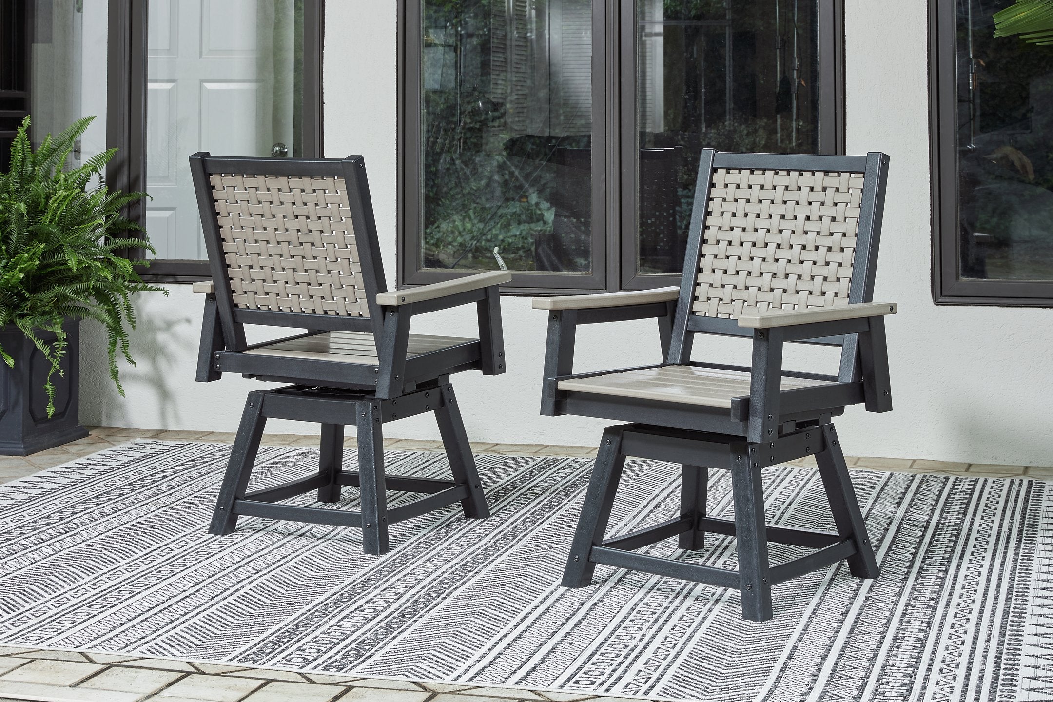 Mount Valley Swivel Chair (Set of 2) - Luxury Home Furniture (MI)
