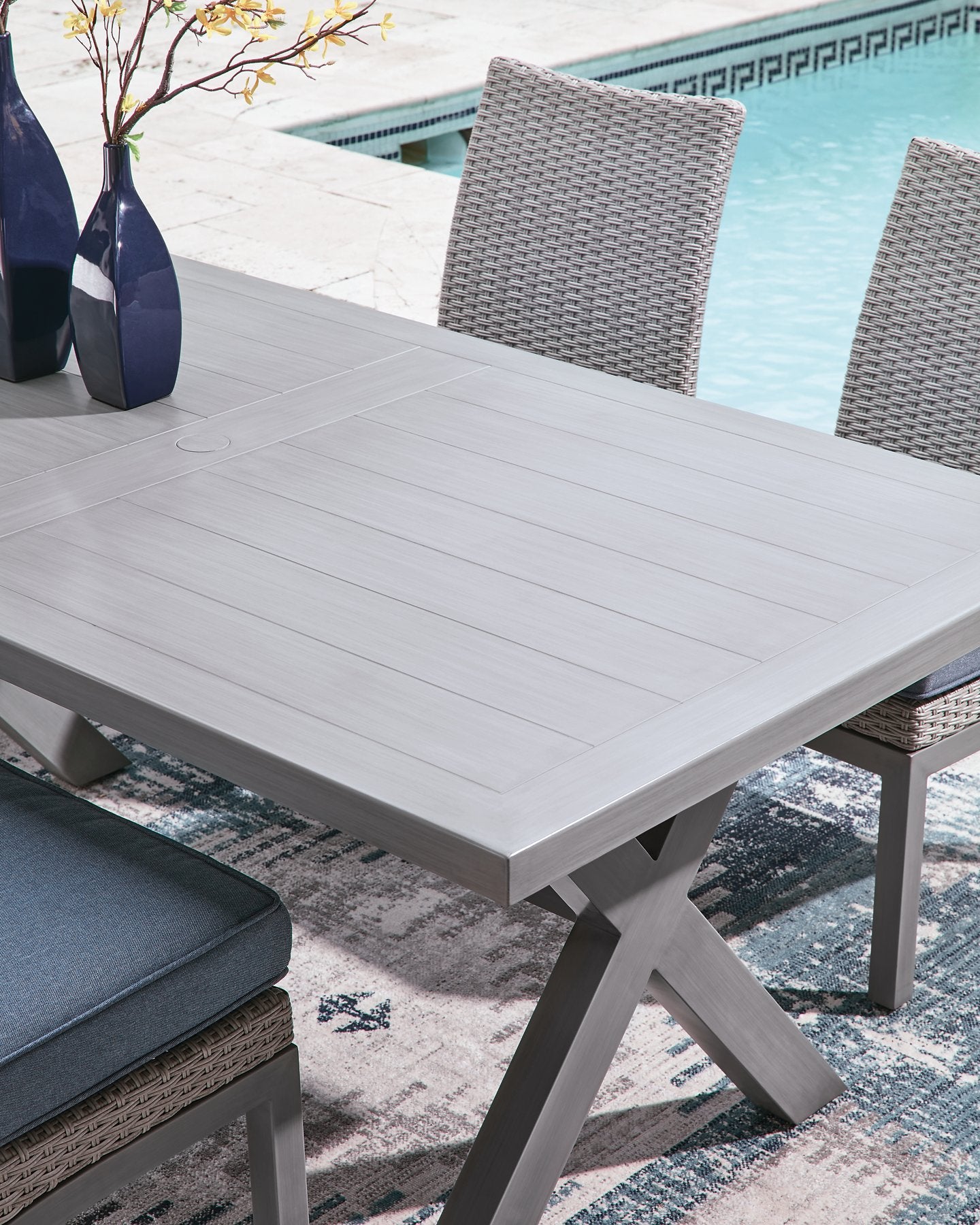 Half Moon Beach Outdoor Dining Table - Luxury Home Furniture (MI)