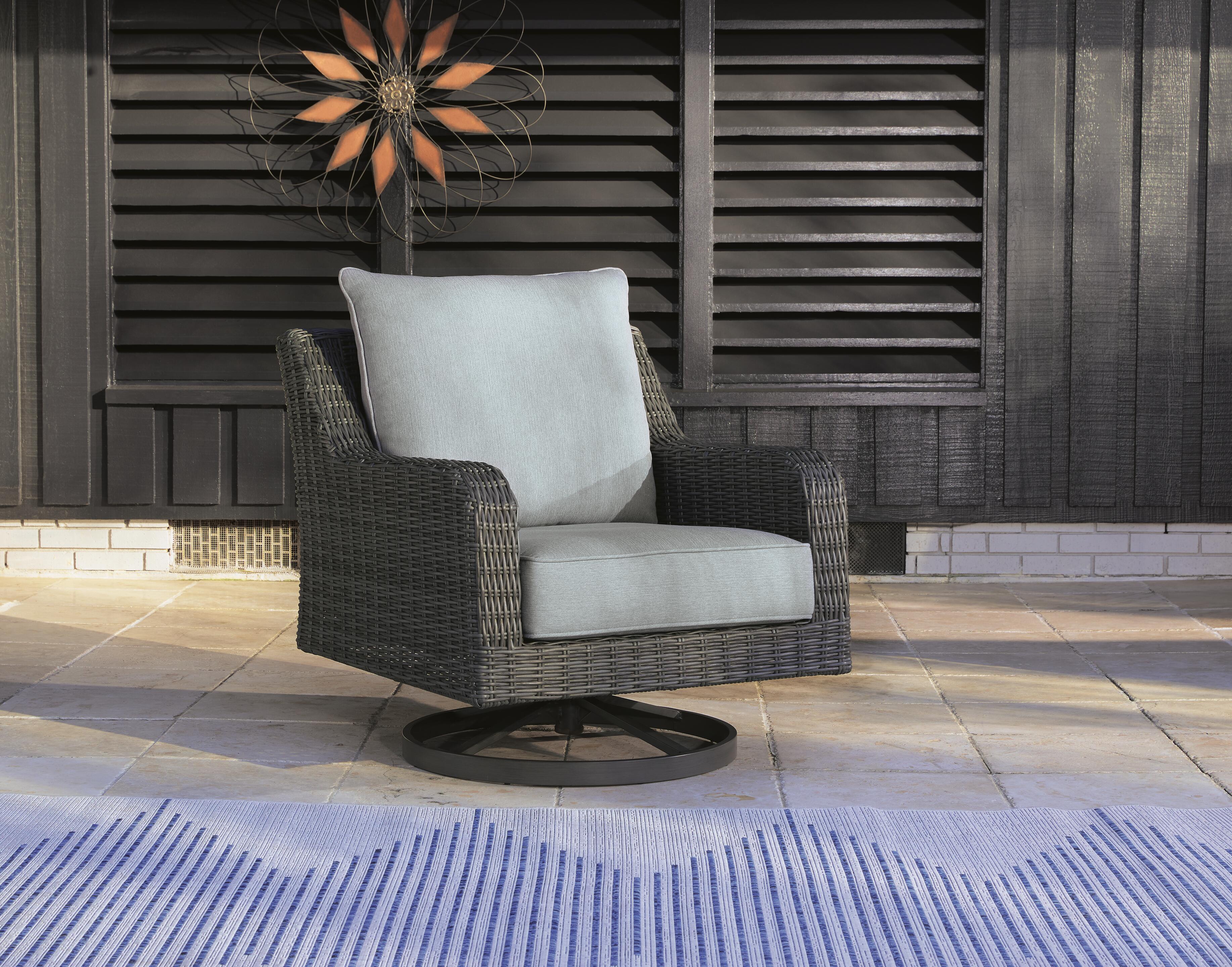 Elite Park Outdoor Swivel Lounge with Cushion - Luxury Home Furniture (MI)