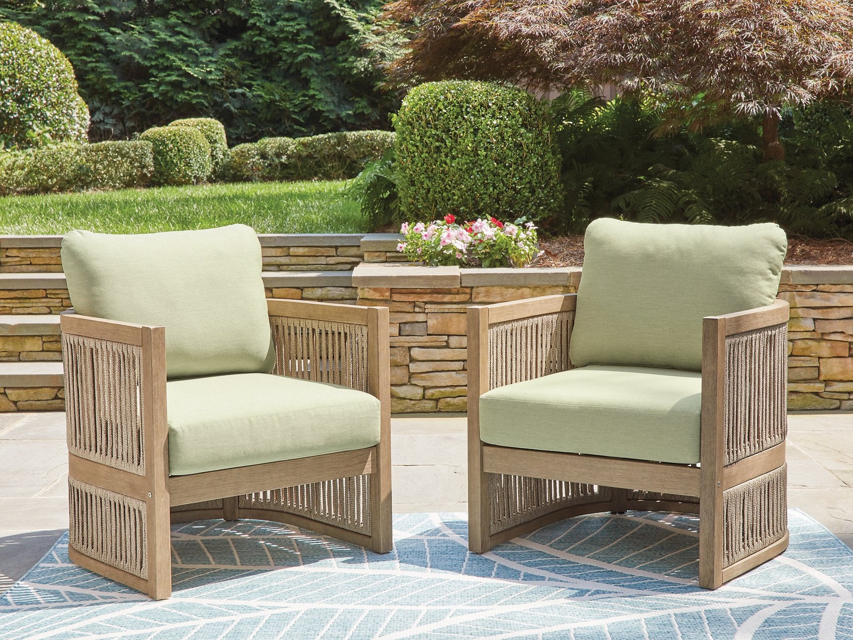 Serena Shores Outdoor Lounge Chair (Set of 2) - Luxury Home Furniture (MI)