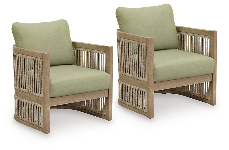 Serena Shores Outdoor Lounge Chair (Set of 2) - Luxury Home Furniture (MI)