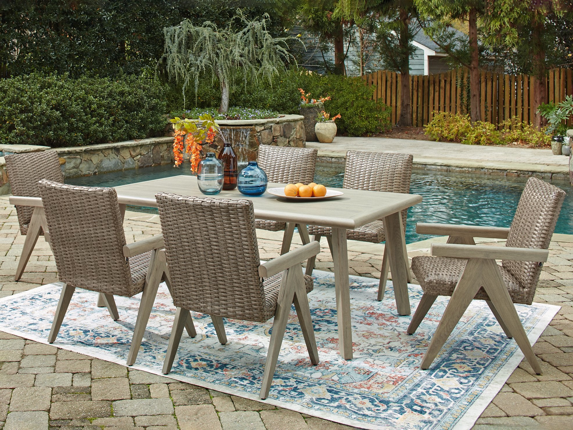 Cliff Trails Outdoor Dining Package - Luxury Home Furniture (MI)