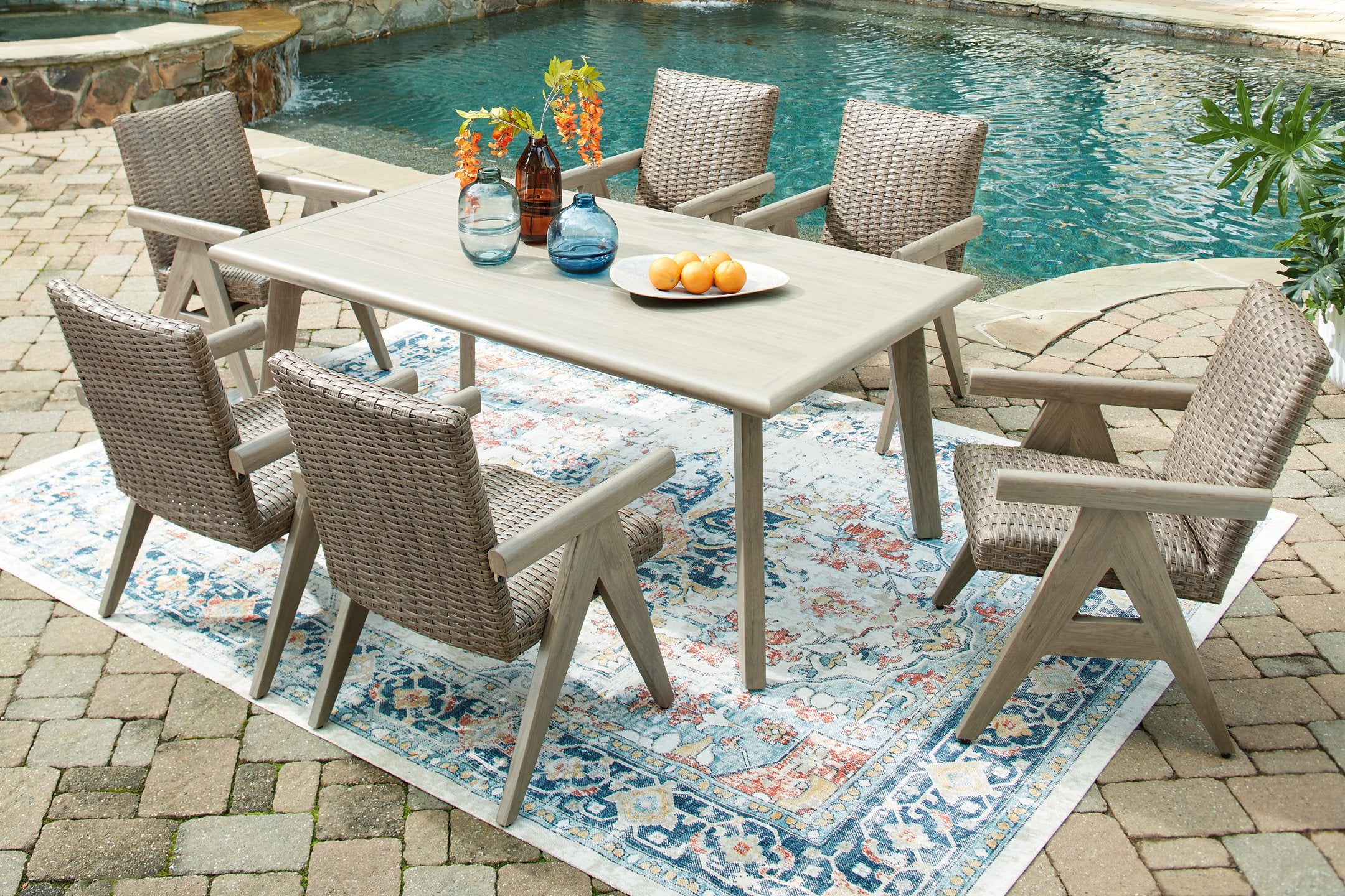 Cliff Trails Outdoor Dining Package - Luxury Home Furniture (MI)